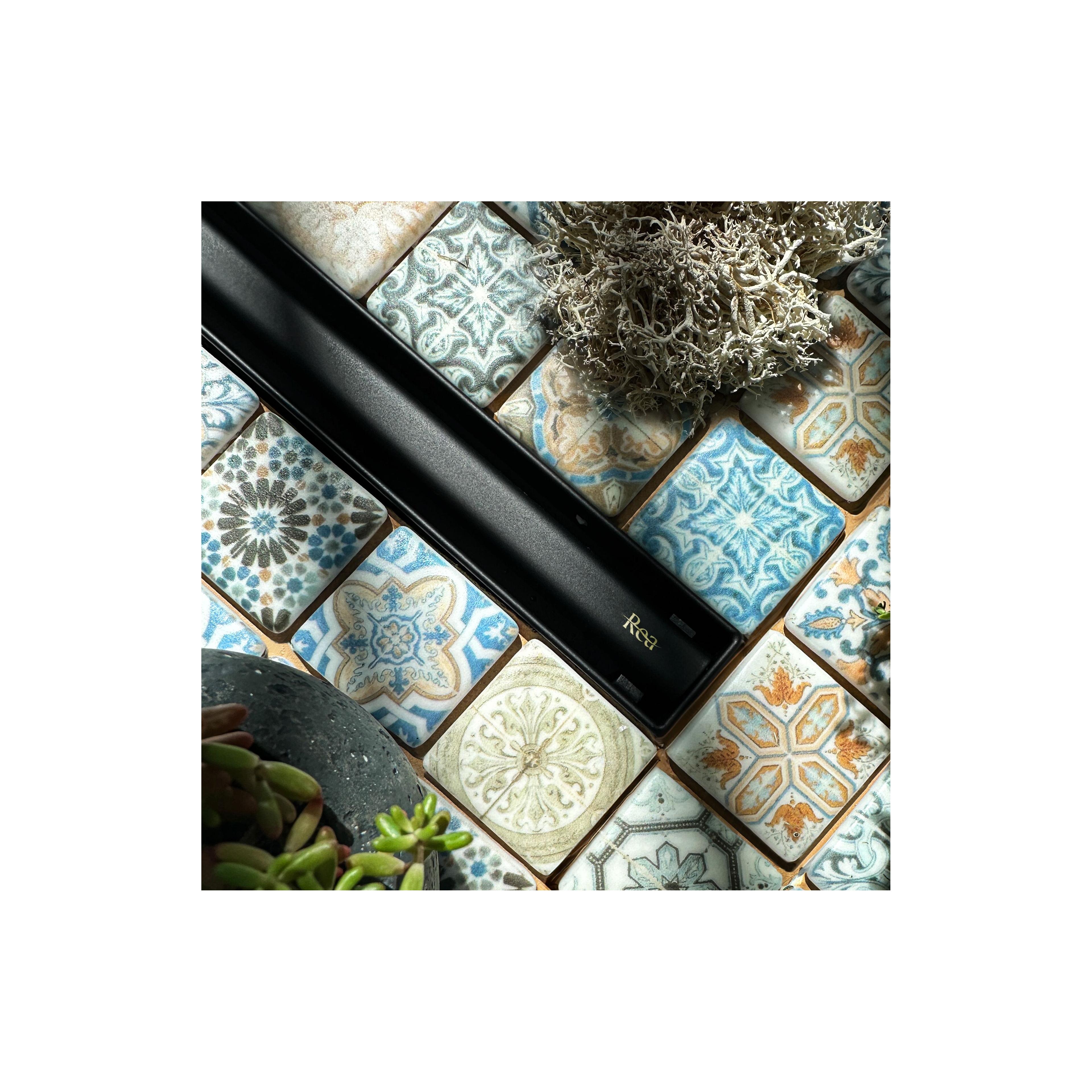 REA Neox Slim pro Linear Drain Black 50