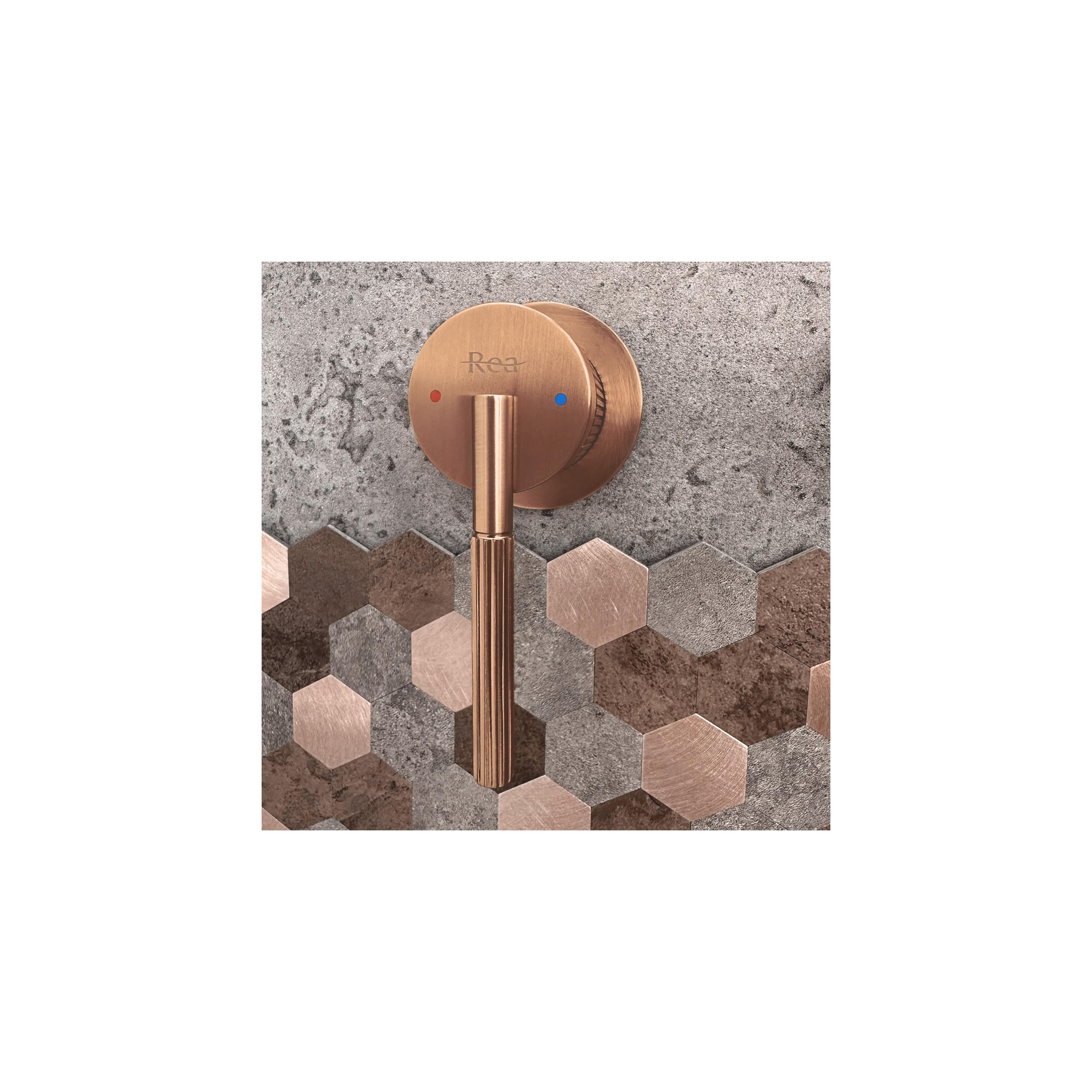 Podomietková batéria REA Argon Brush Copper + BOX
