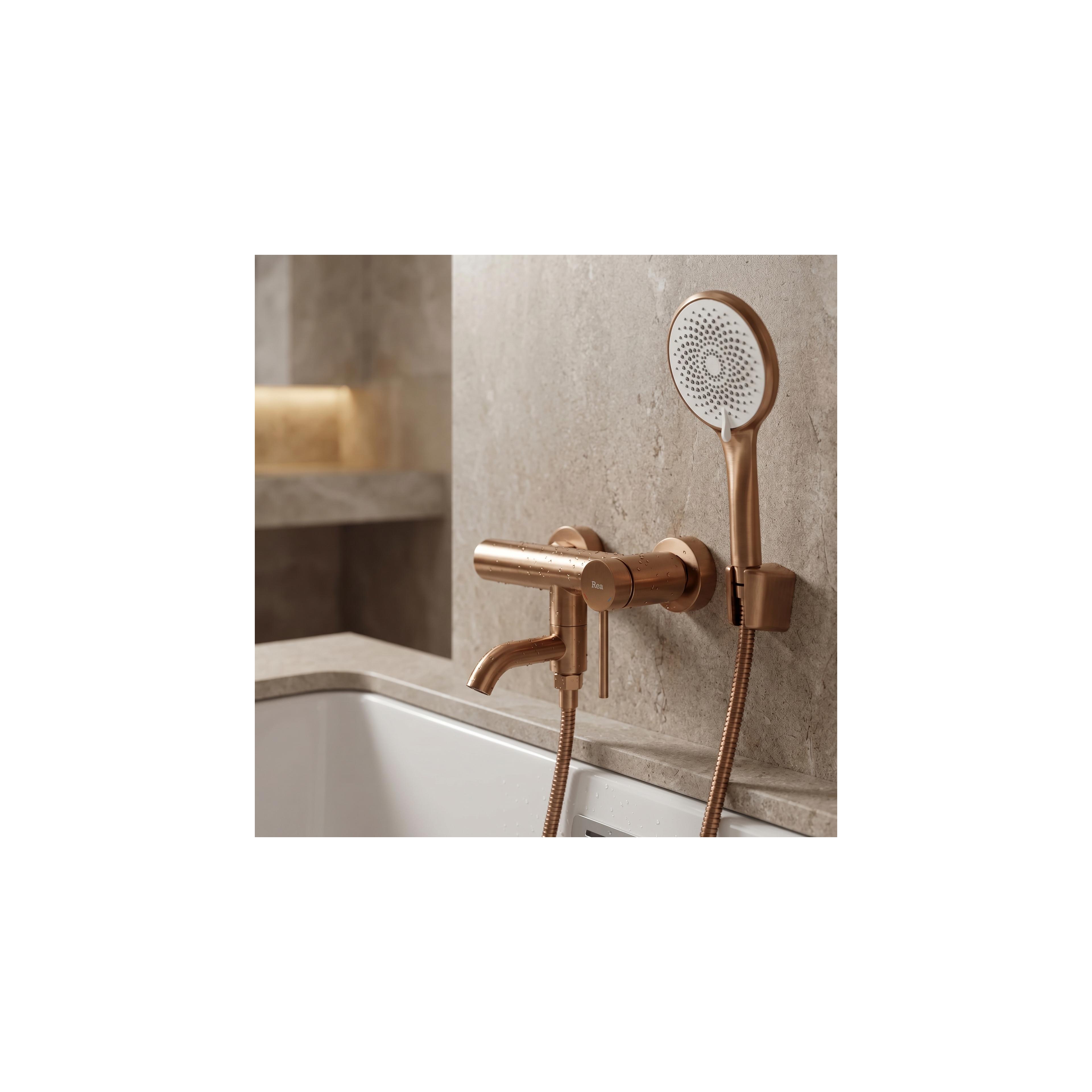 Смесител за вана Rea Clif Brushed Copper