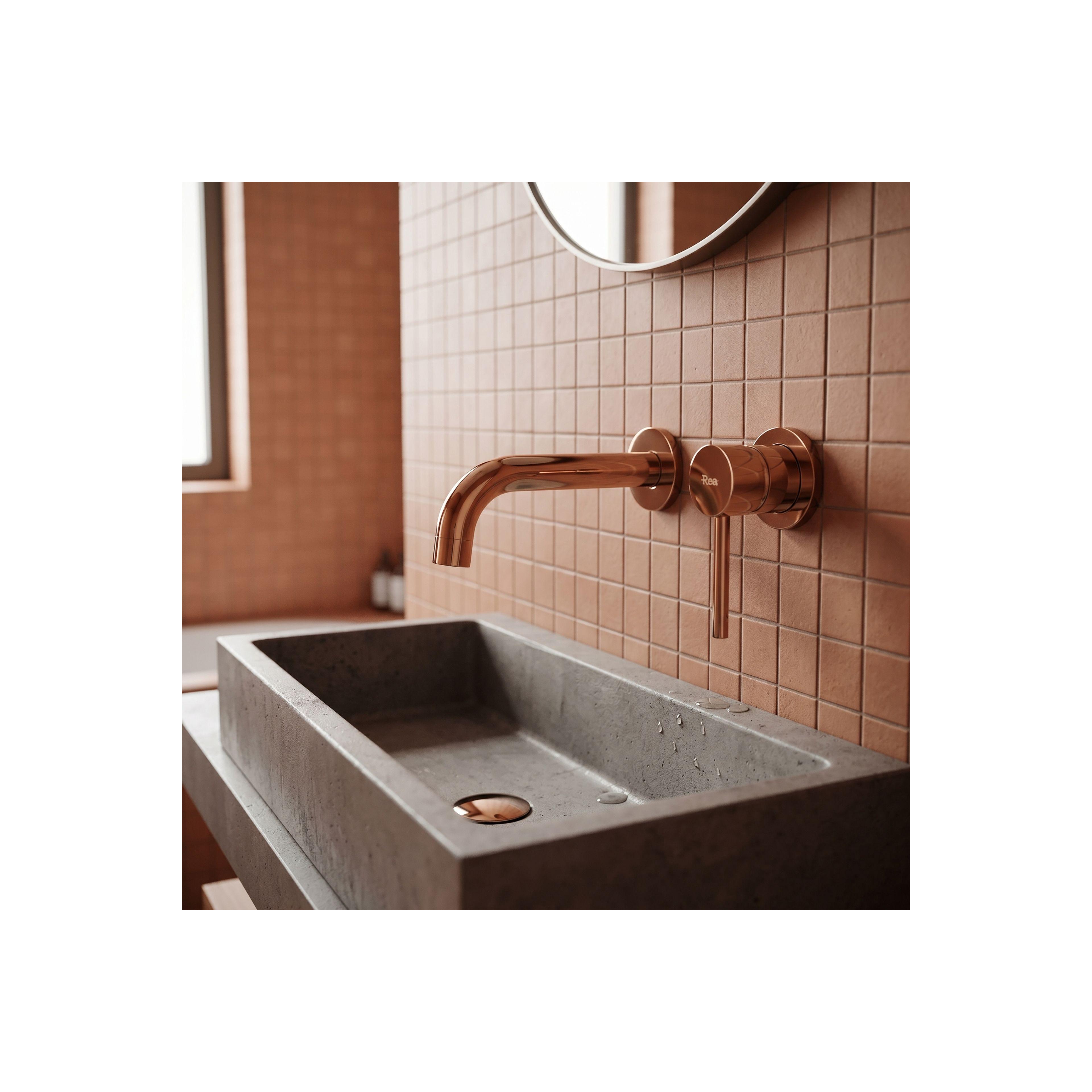 Wall Mounted faucet Rea Lungo Copper + BOX