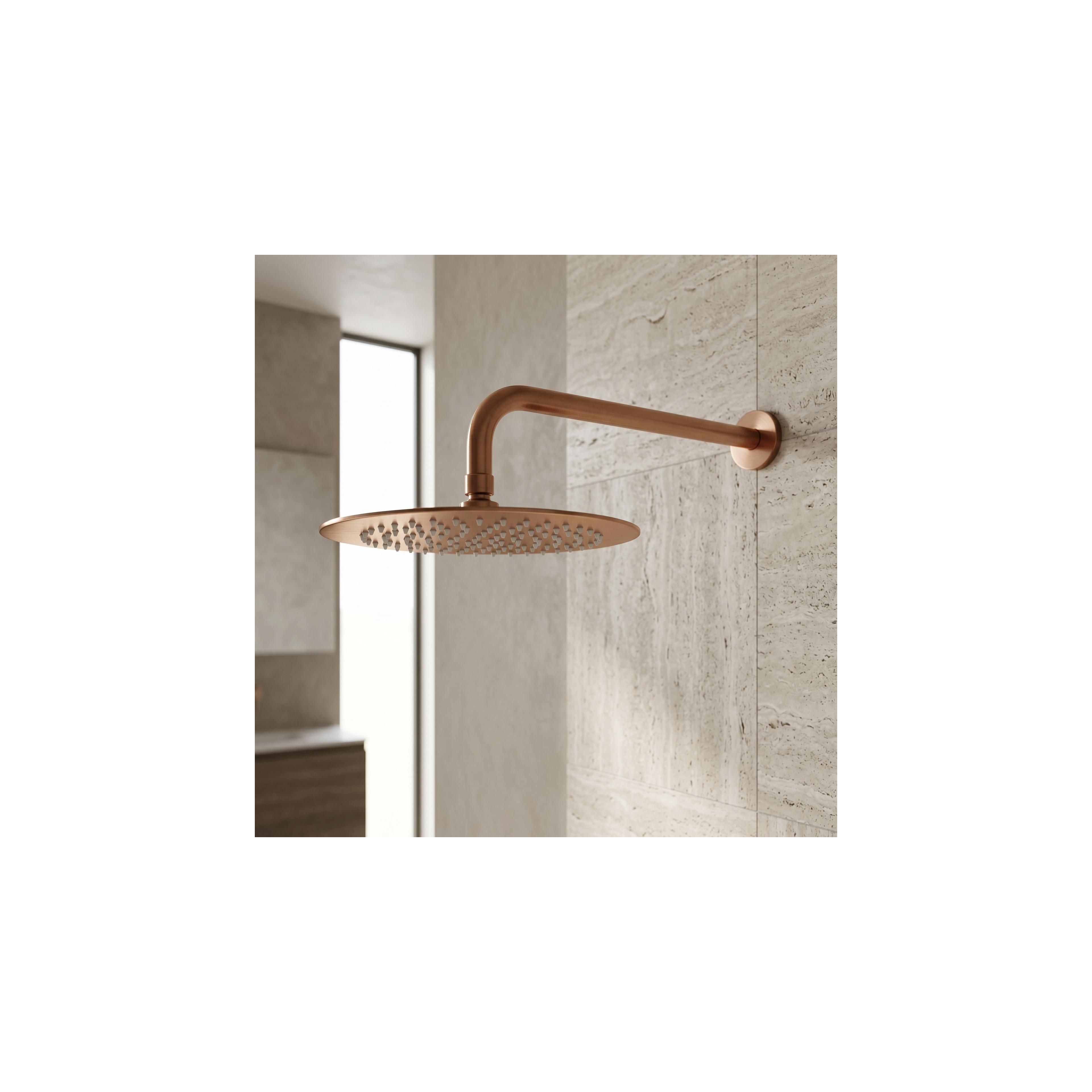 Runde Regendusche REA JS-P014BRG 25cm Brush Copper