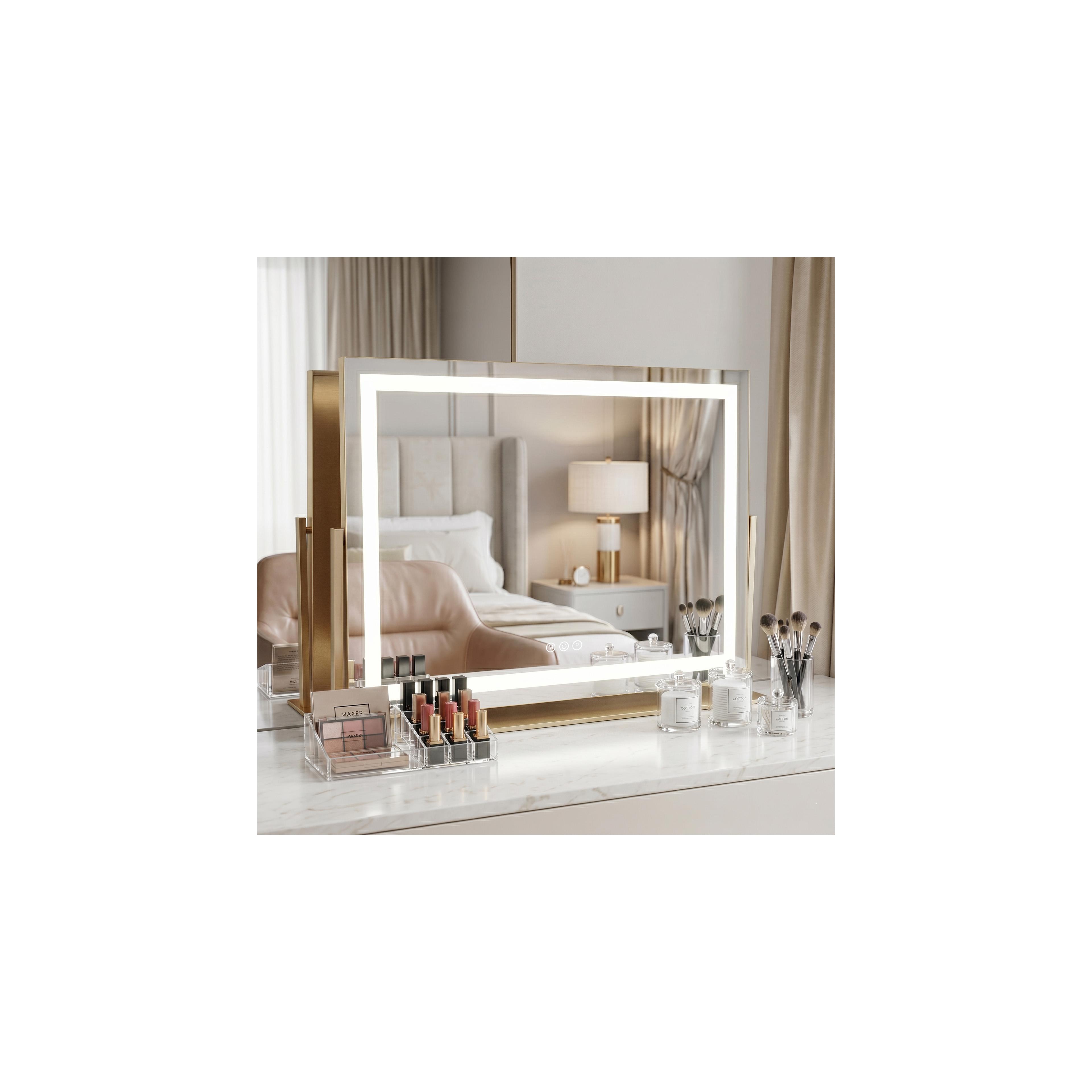 Mirror LED STUDIO L.Gold 58x45