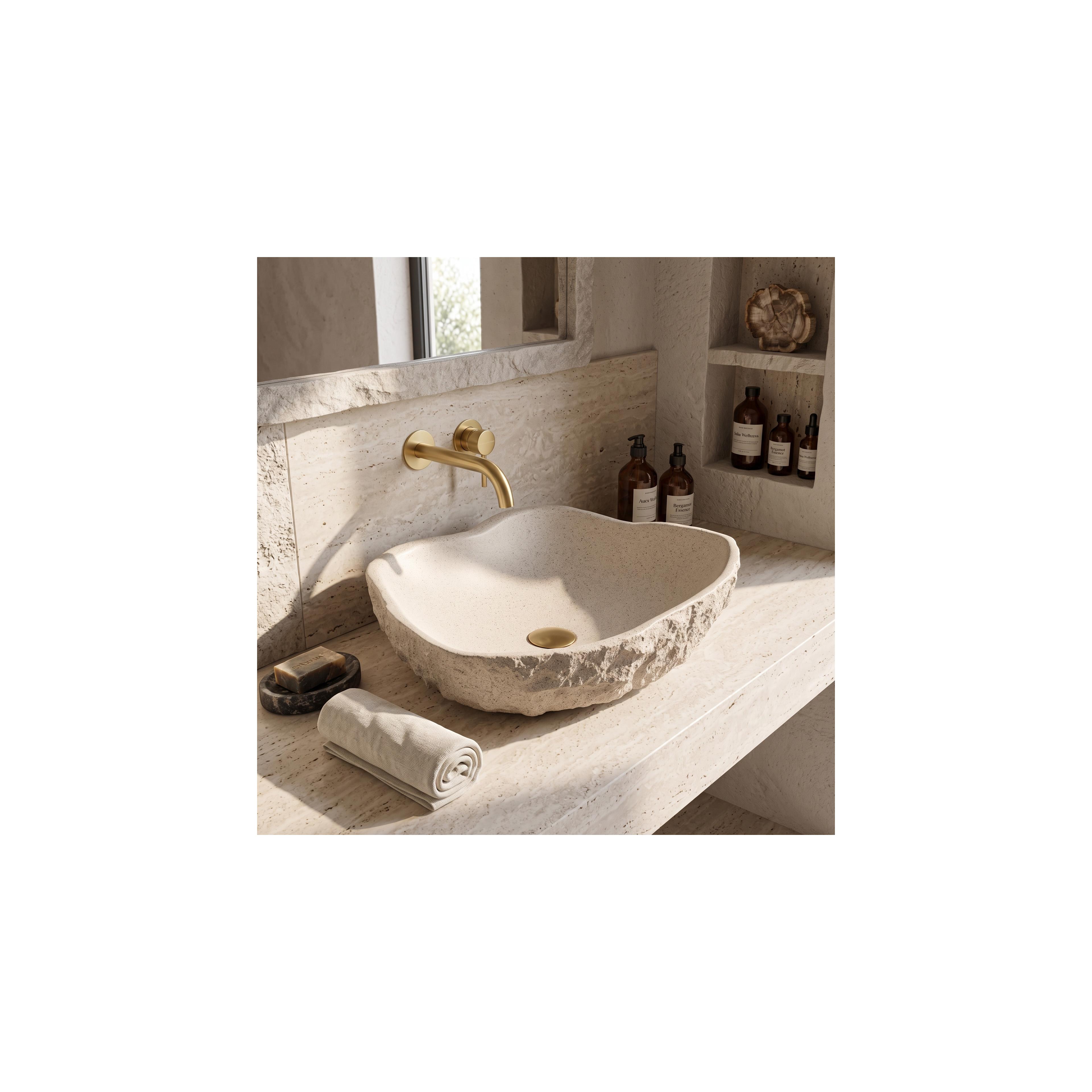 Opzetwastafel Rea Isla Warm Beige