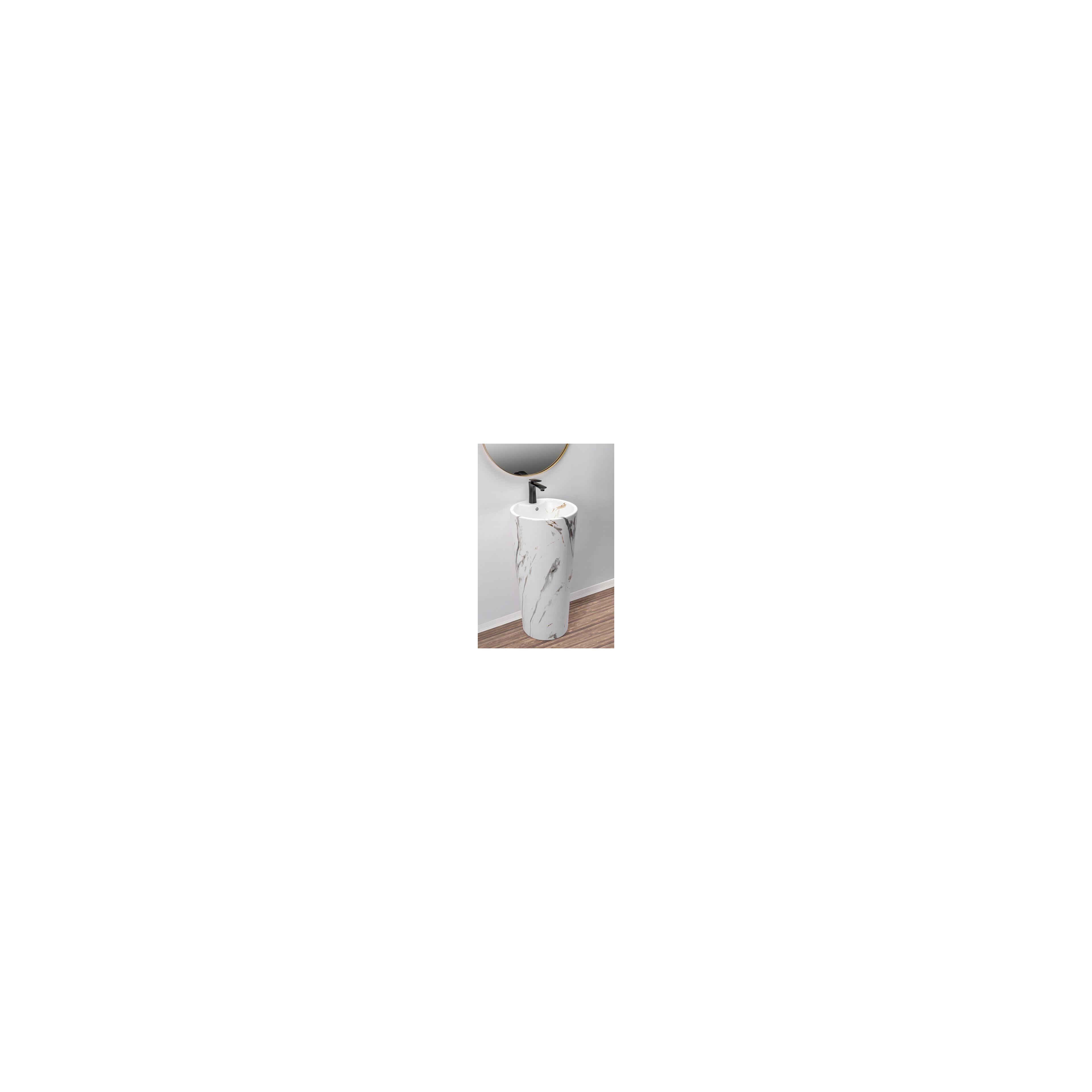 Brīvi stāvoša keramikas izlietne Blanka Marble Marble