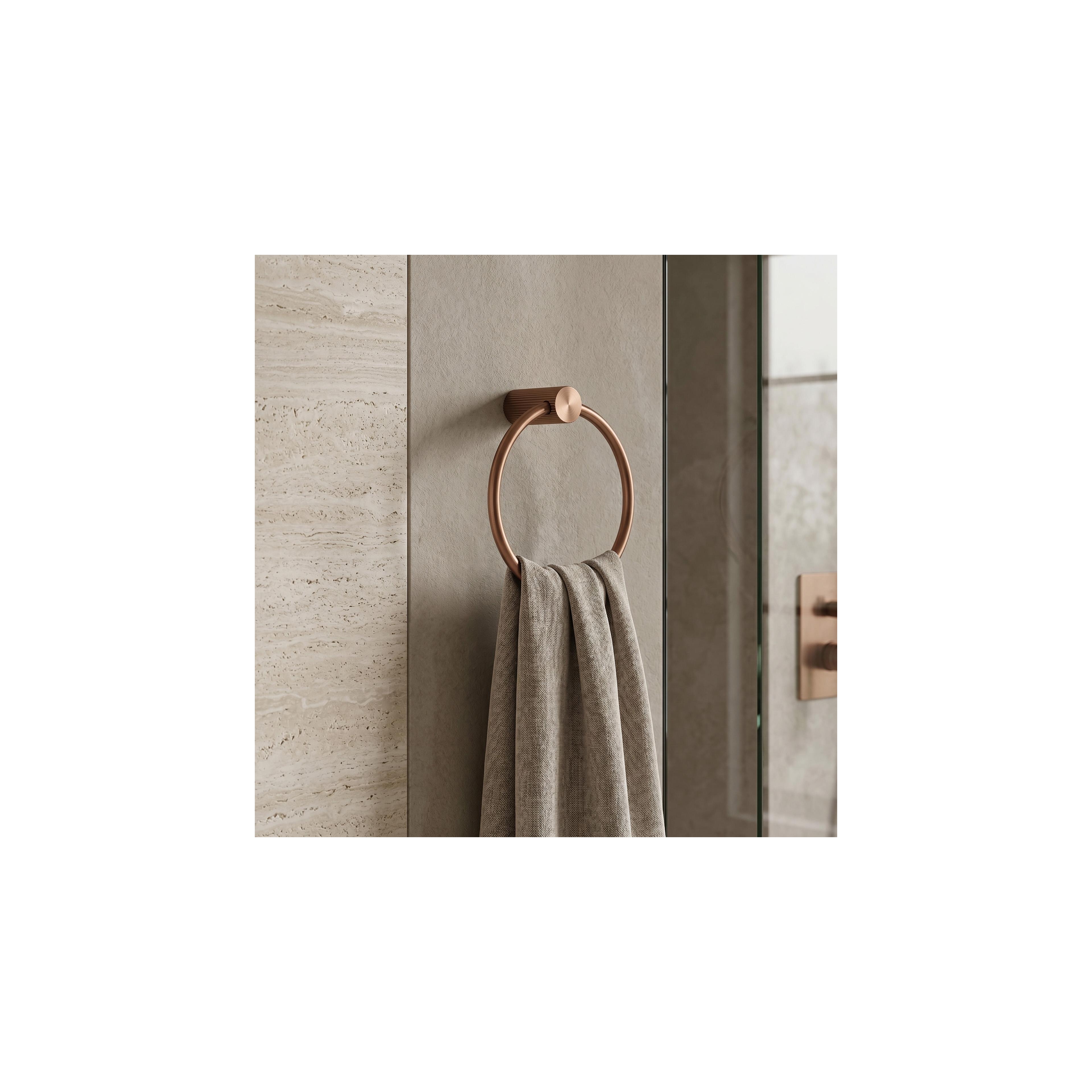 Kupatilski vješalica Ring 64106 SOLO Brush Copper