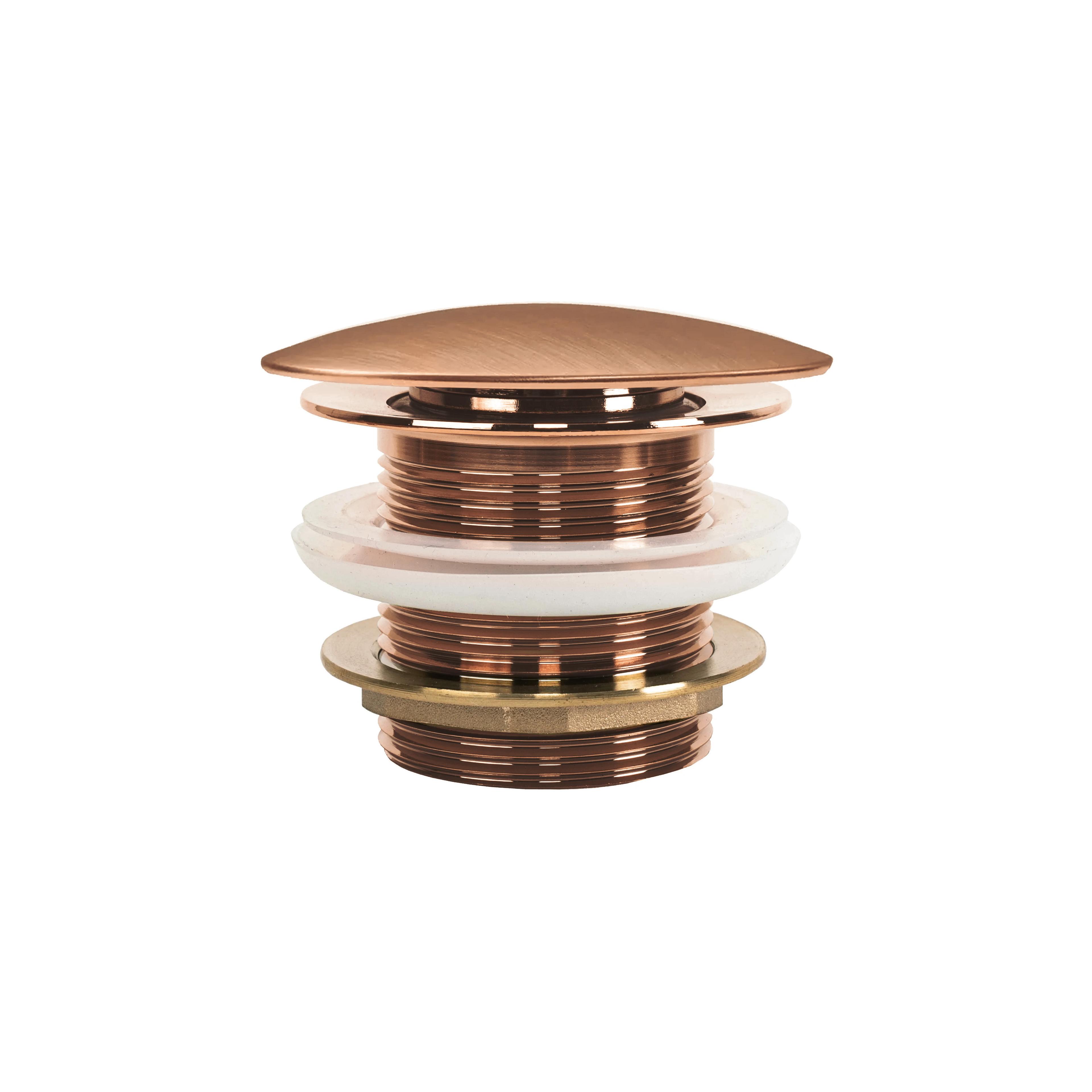 Univerzální vanová výpusť REA Click-clack - Brush Copper