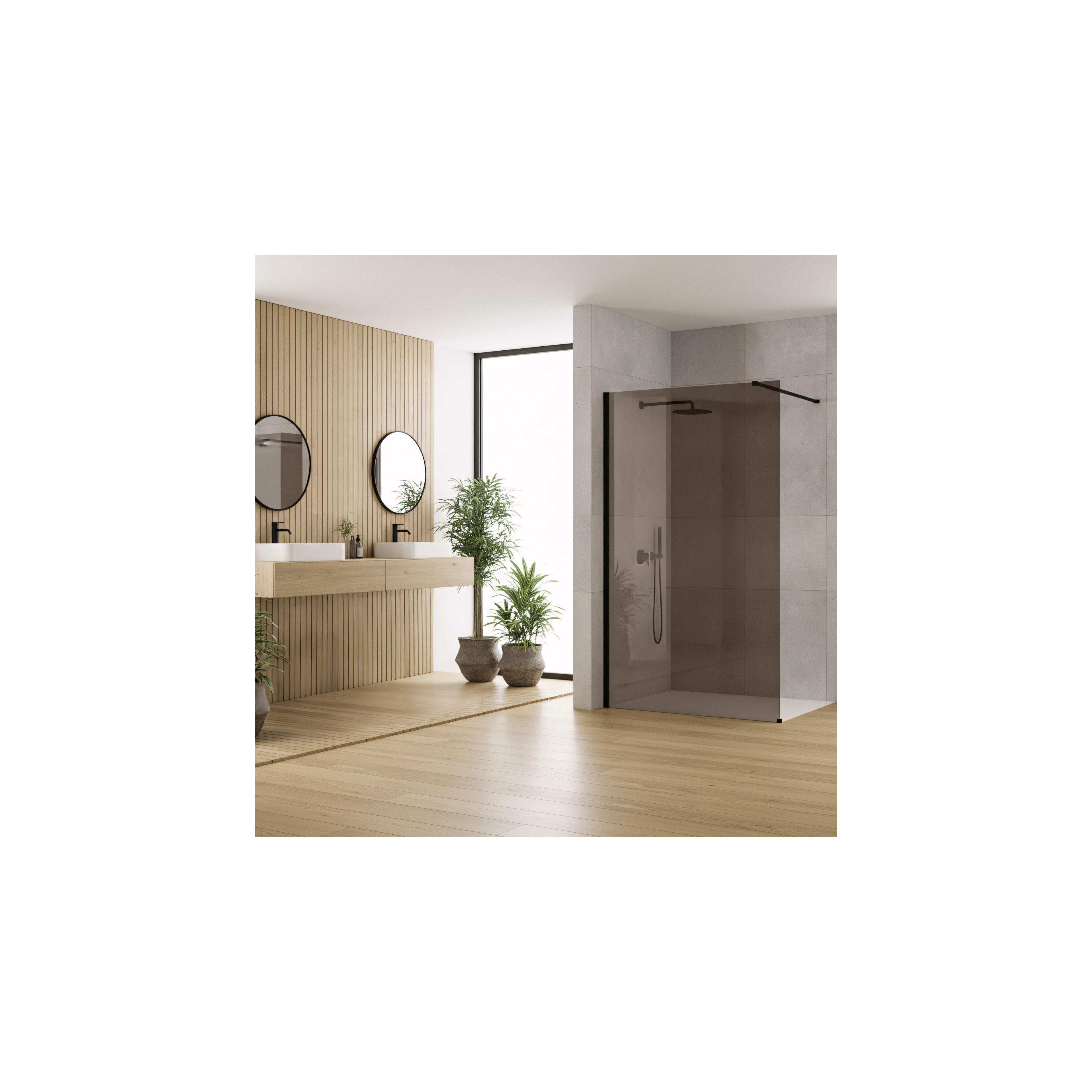Tuš zaslon Rea Flexi Brown / Black 110