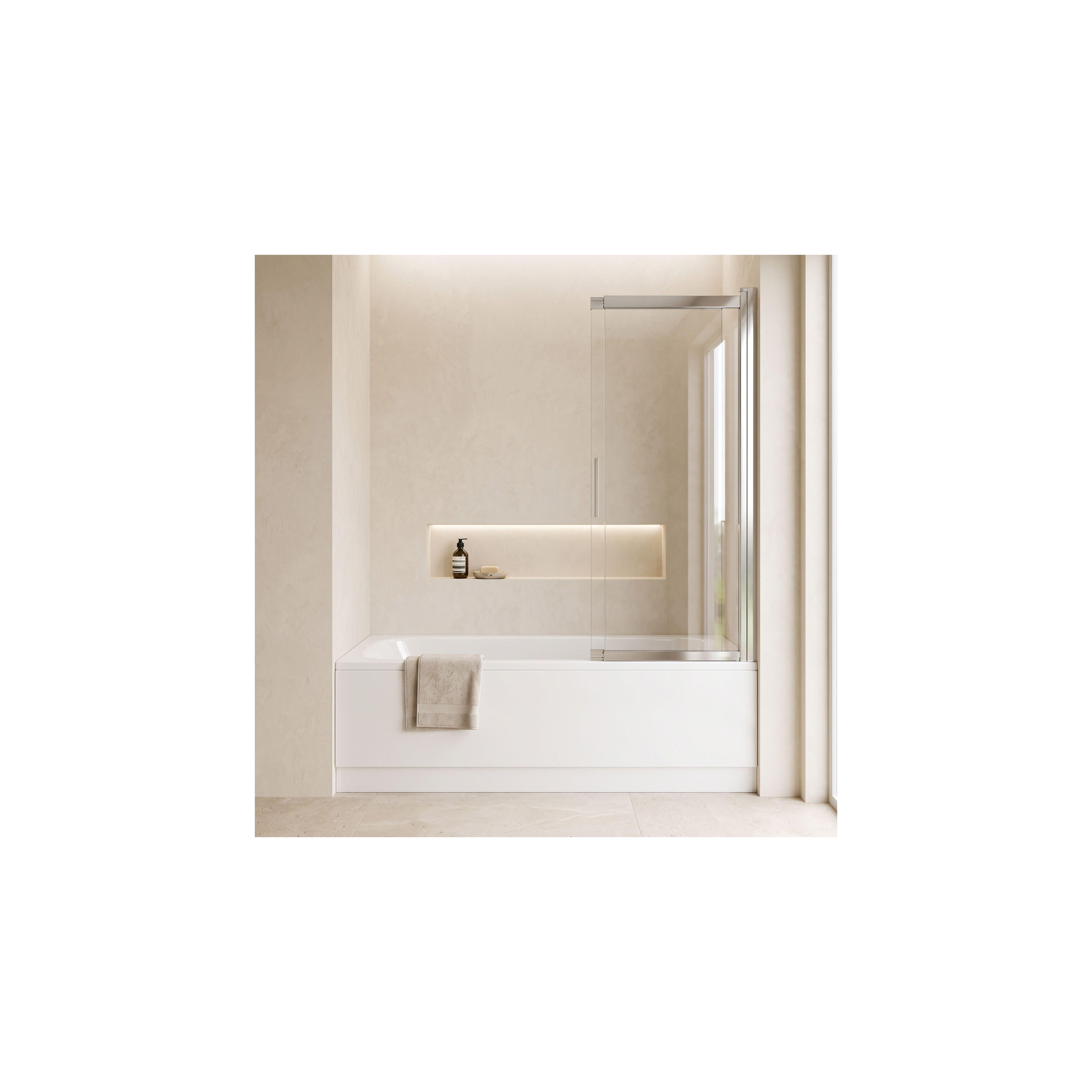 Paravento vasca scorrevole REA Dario Chrome 100