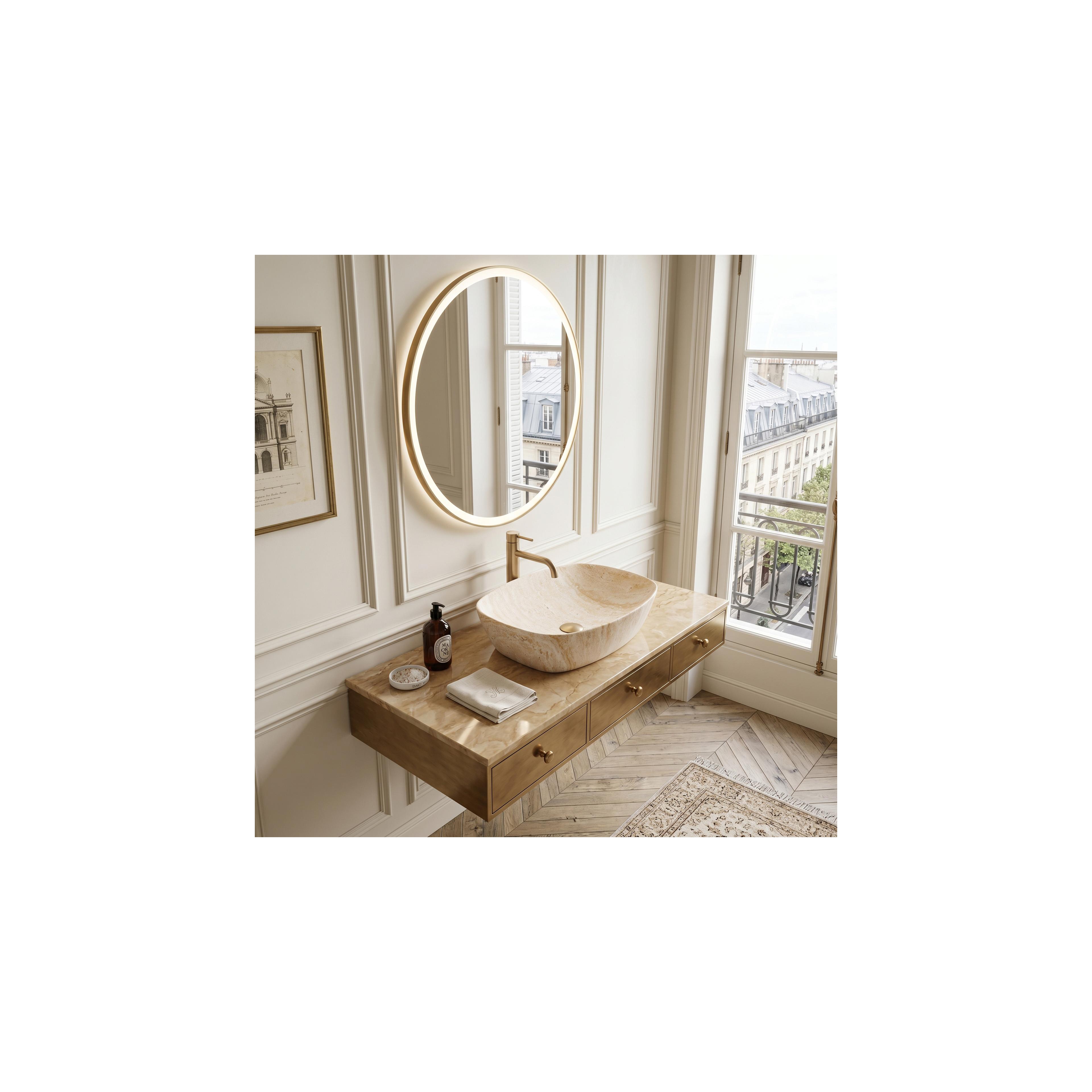 Countertop Basin Rea Freja Travertine Matt