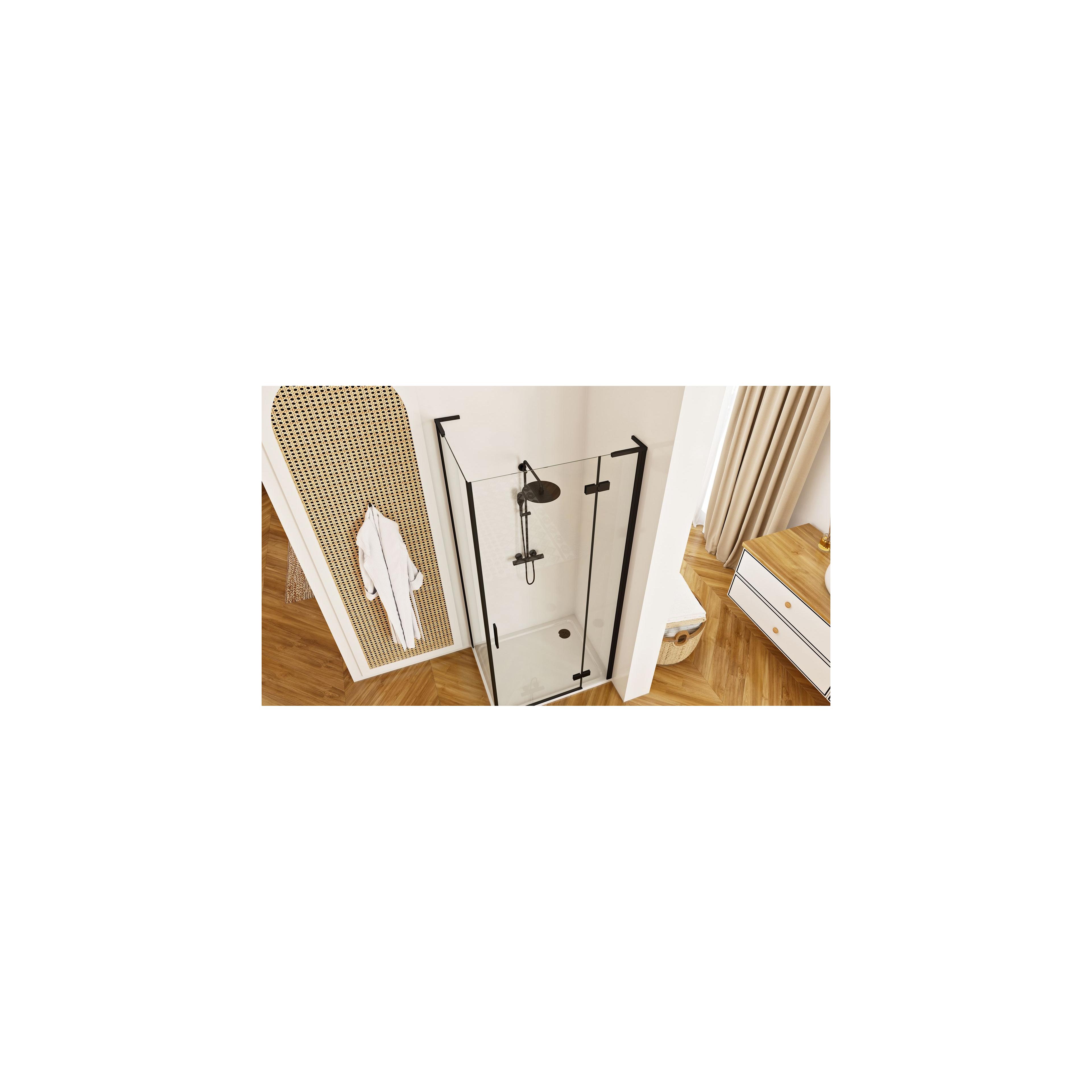 Shower enclosure REA Hugo Black 100x90