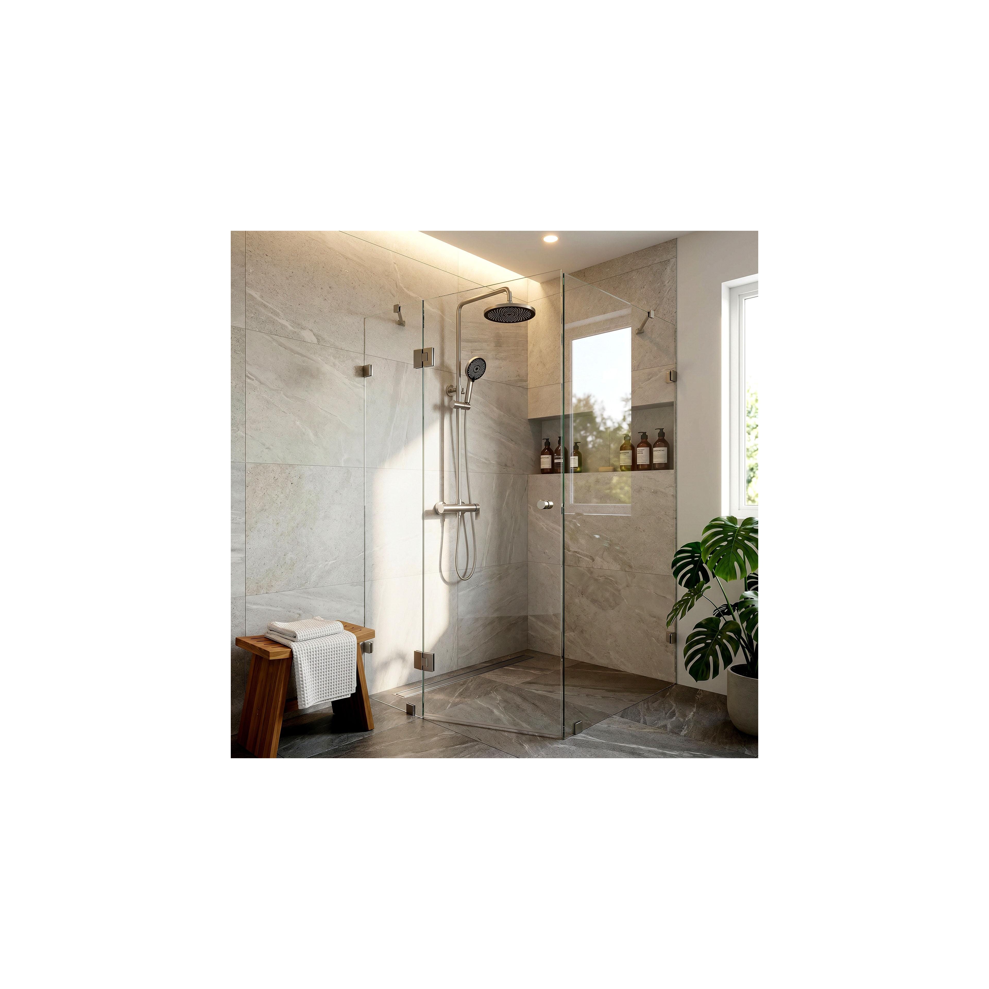 Shower set Rea Hunter Brush Nickel
