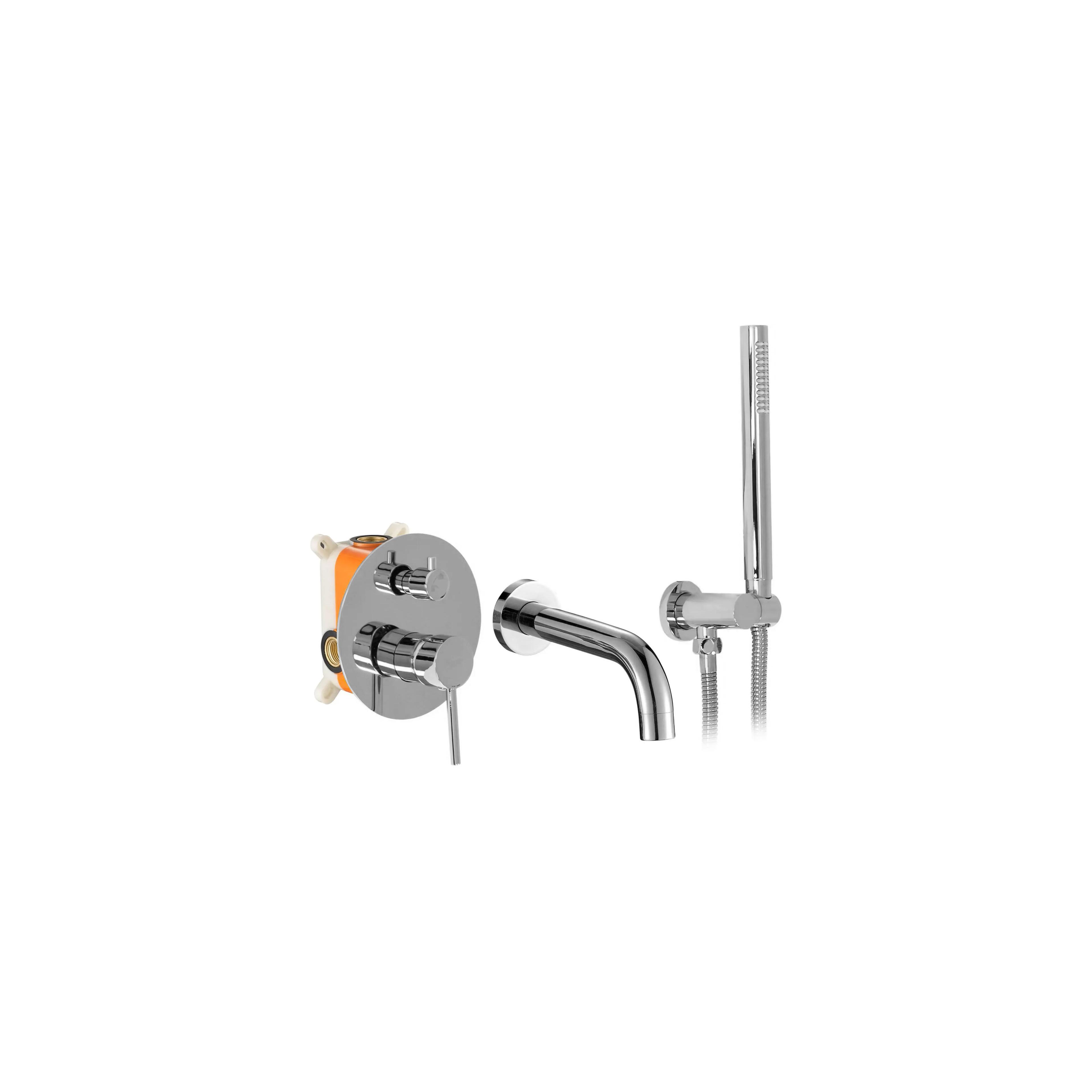 Baterie pentru cada Incastrata Rea Lungo chrom + BOX
