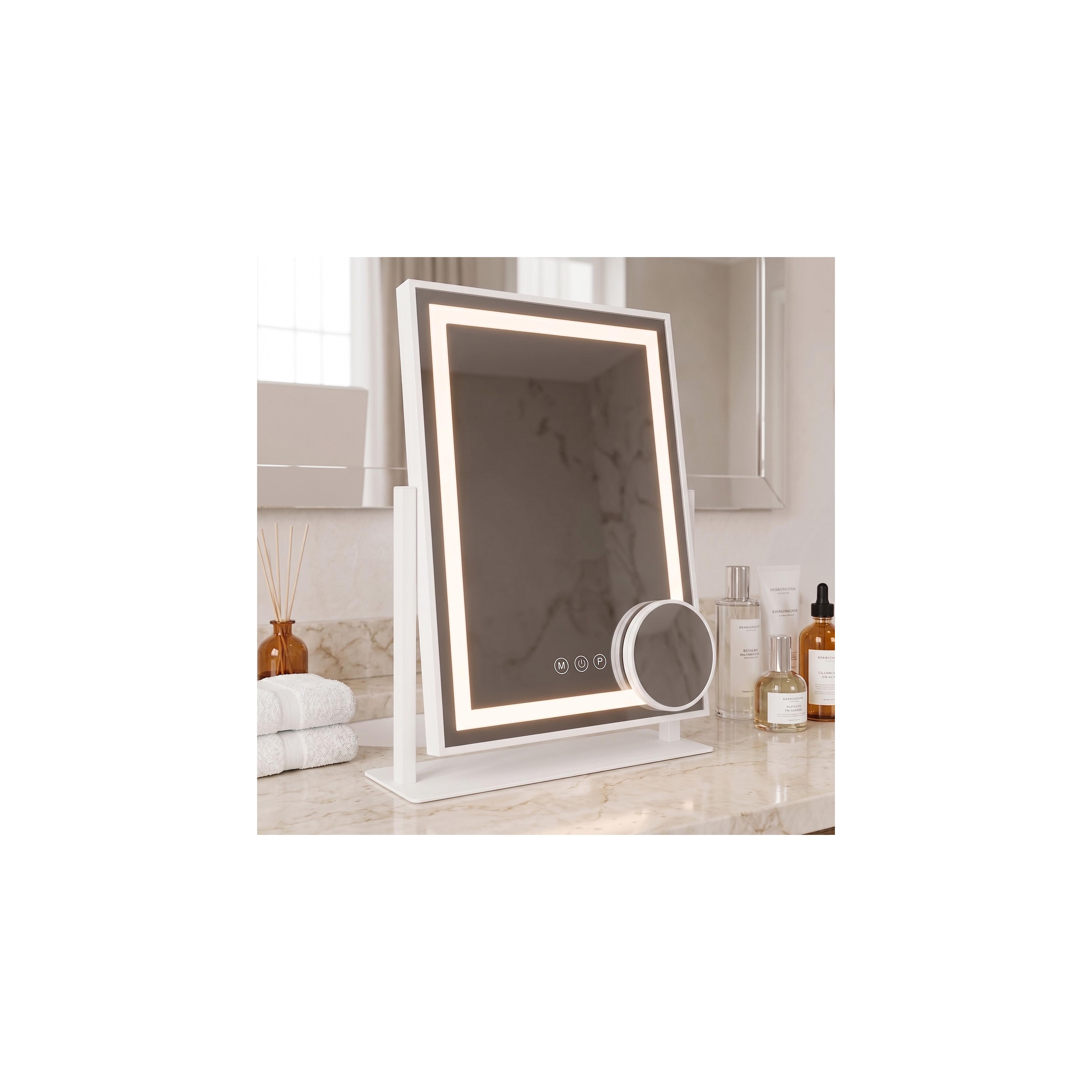 Mirror LED LUMI White 30x40cm