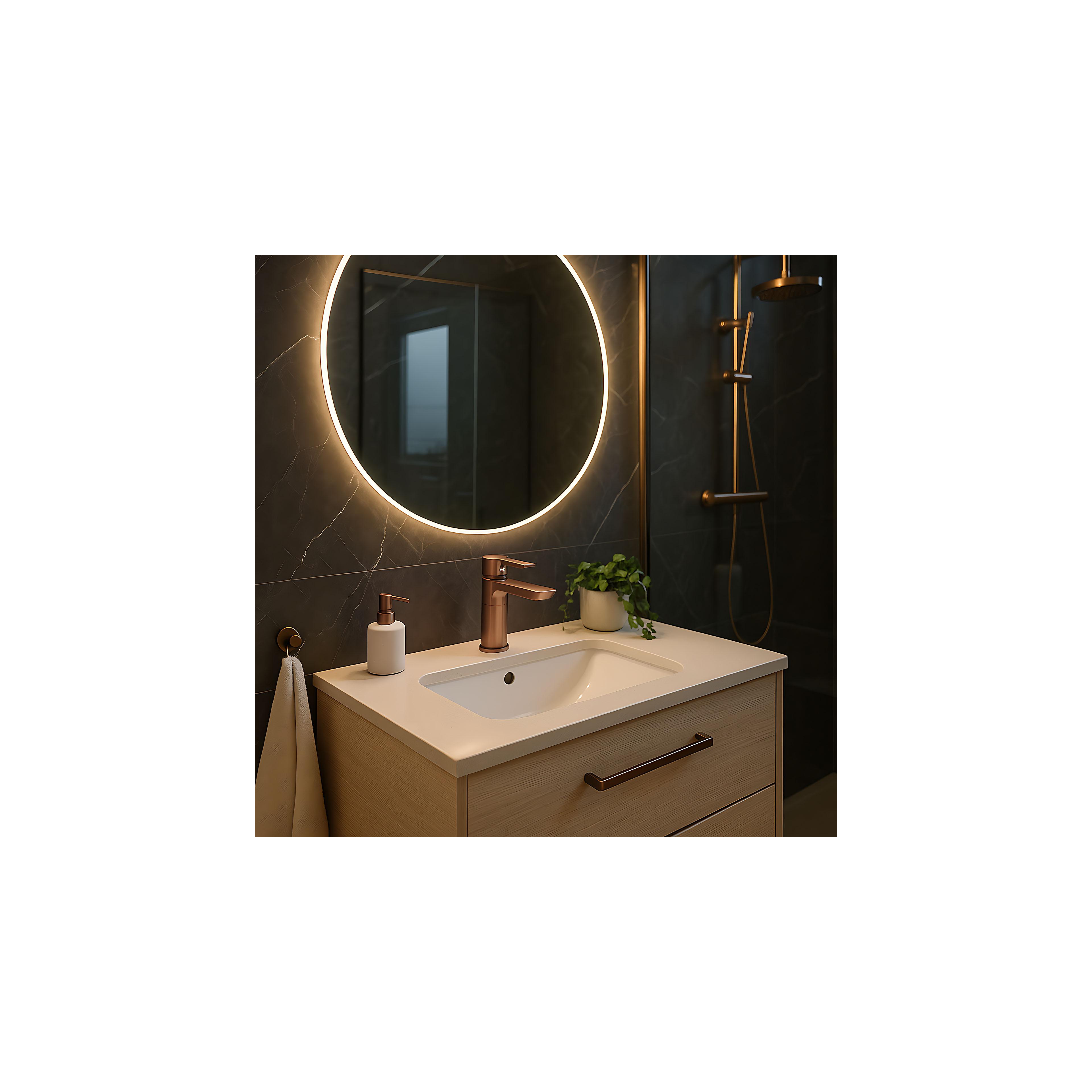 REA ARGUS COPPER BRUSH LOW slavina za umivaonik