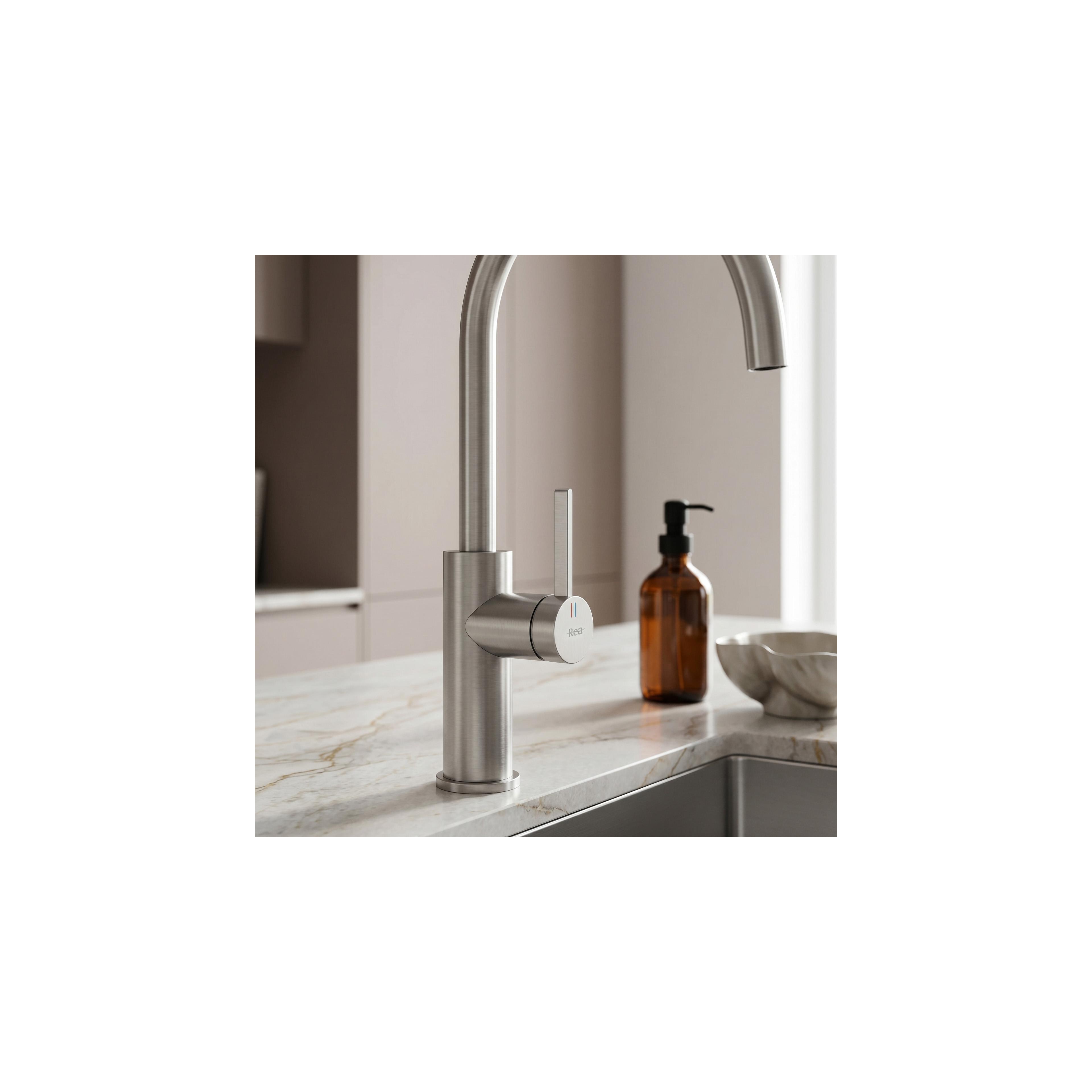 Kitchen faucet REA Rivo Brush Nickel
