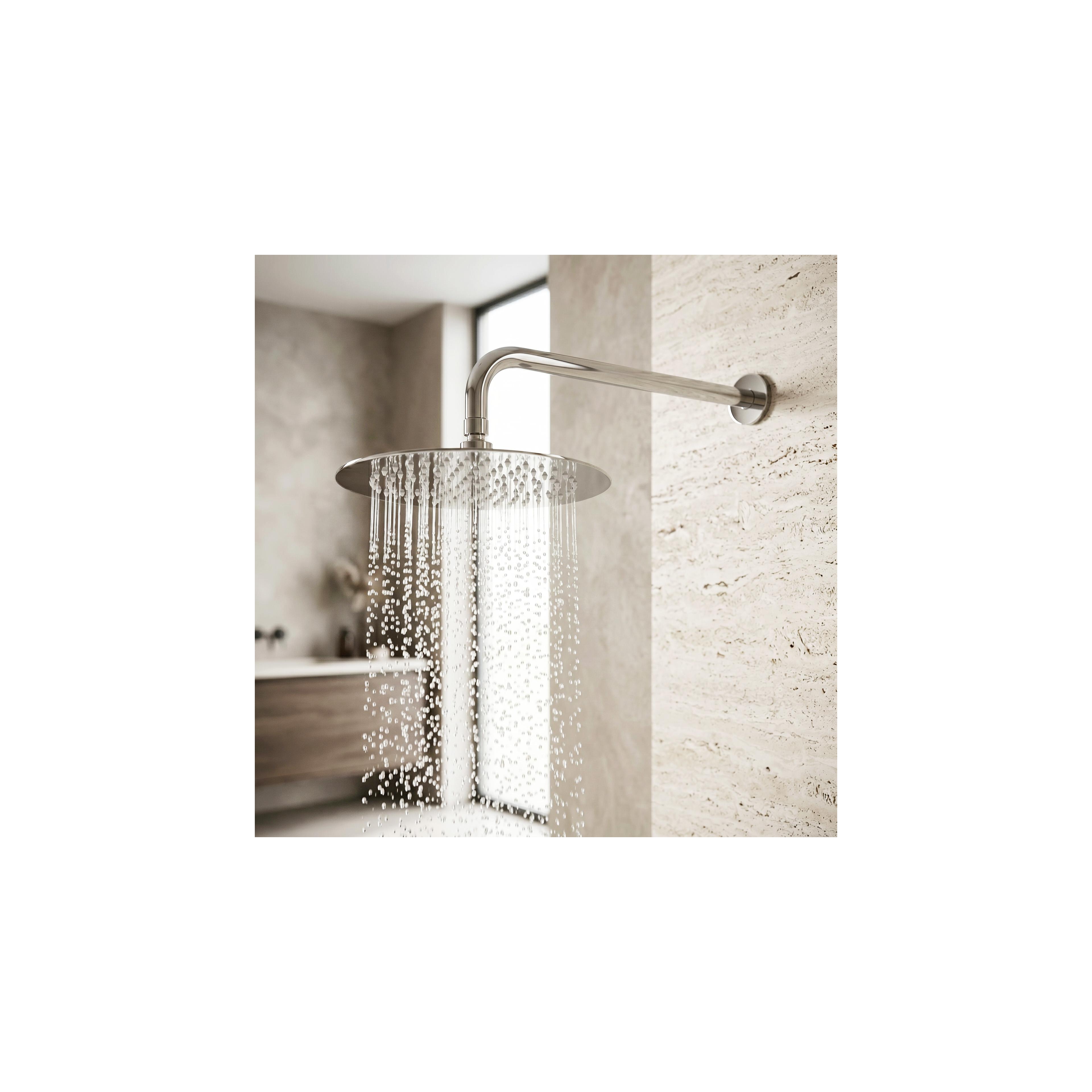 Runt duschhuvud REA JS-P014 25cm Chrome