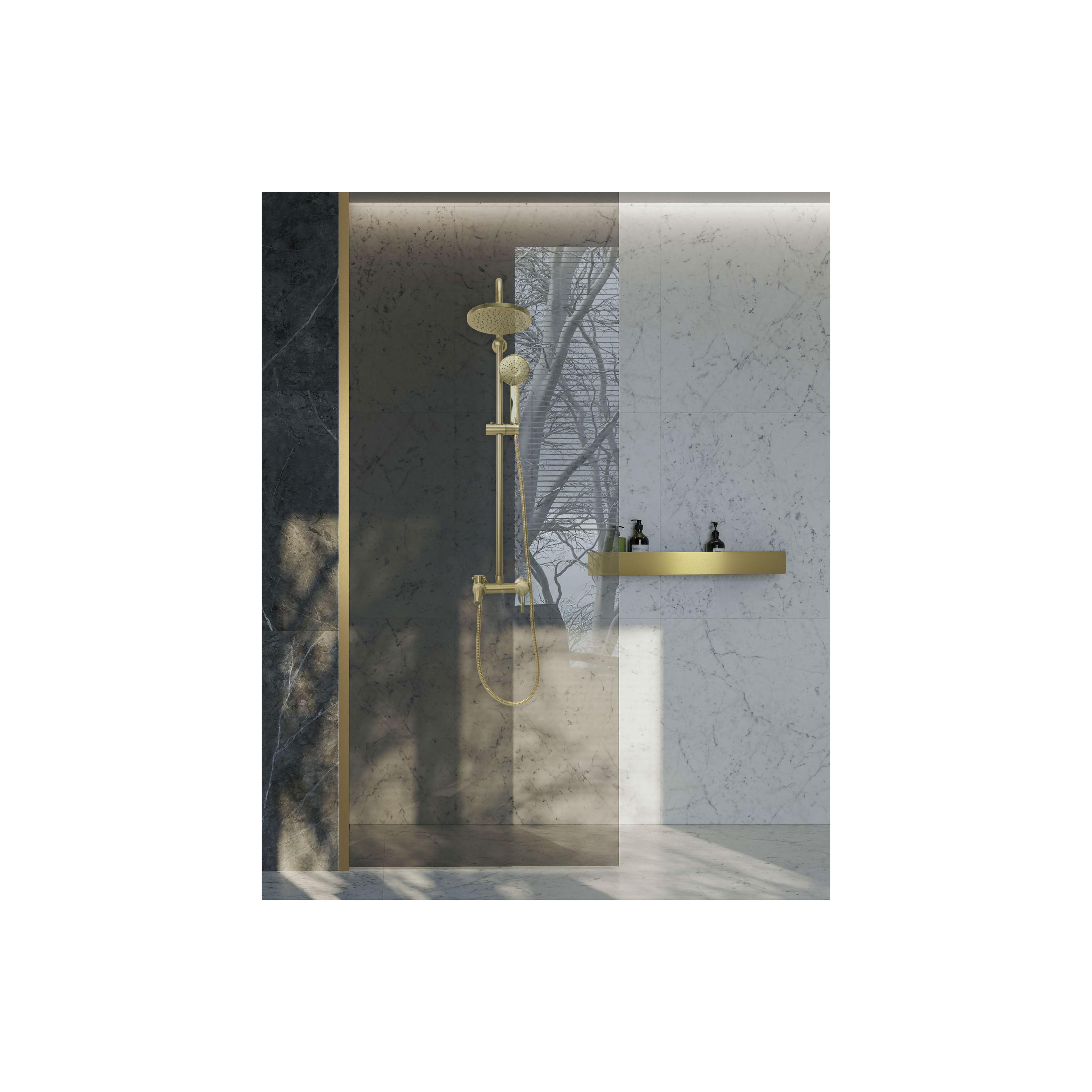 Bathroom shelf SF02 60cm gold brush