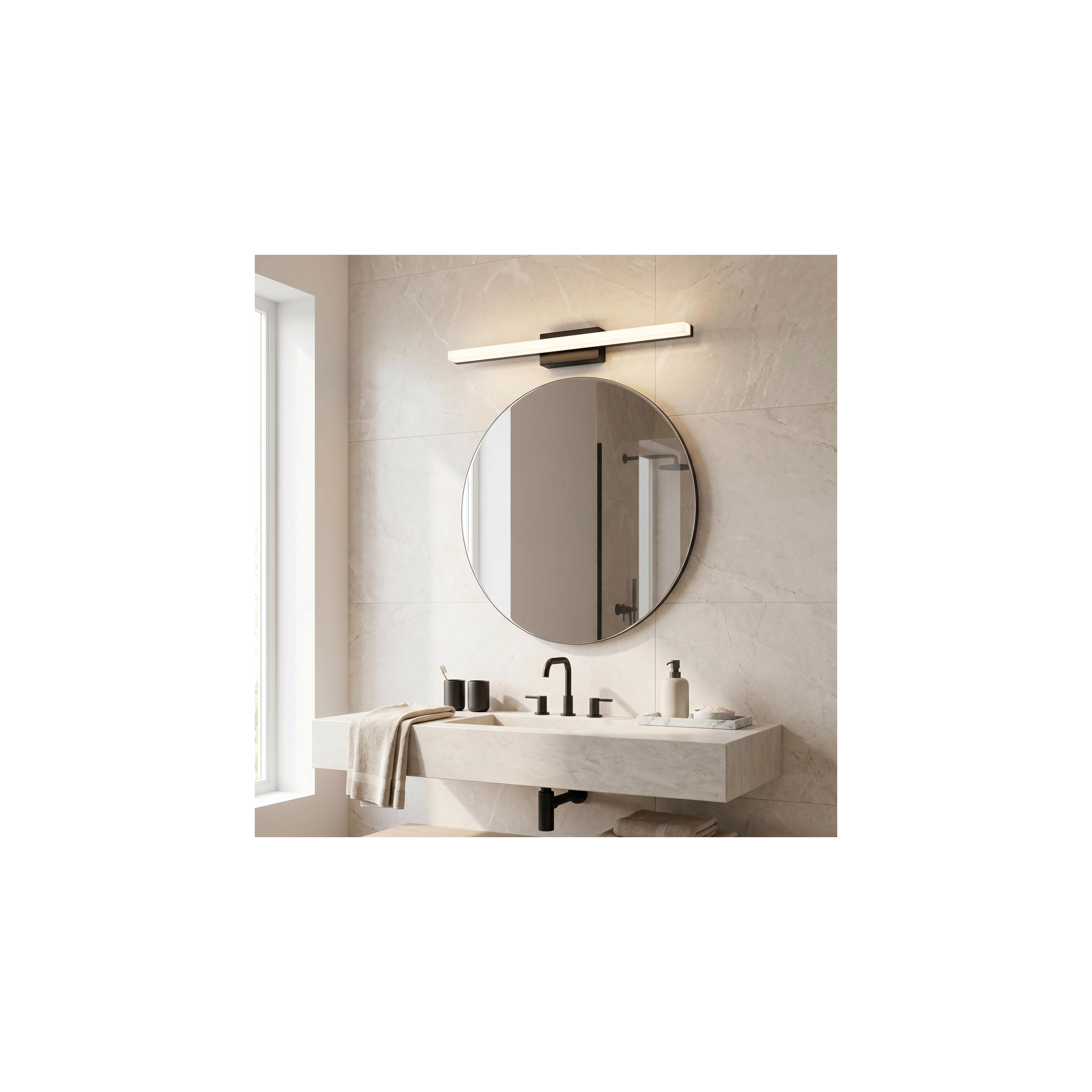 KINKIET ŁAZIENKOWY LED 60CM APP1855-1W BLACK