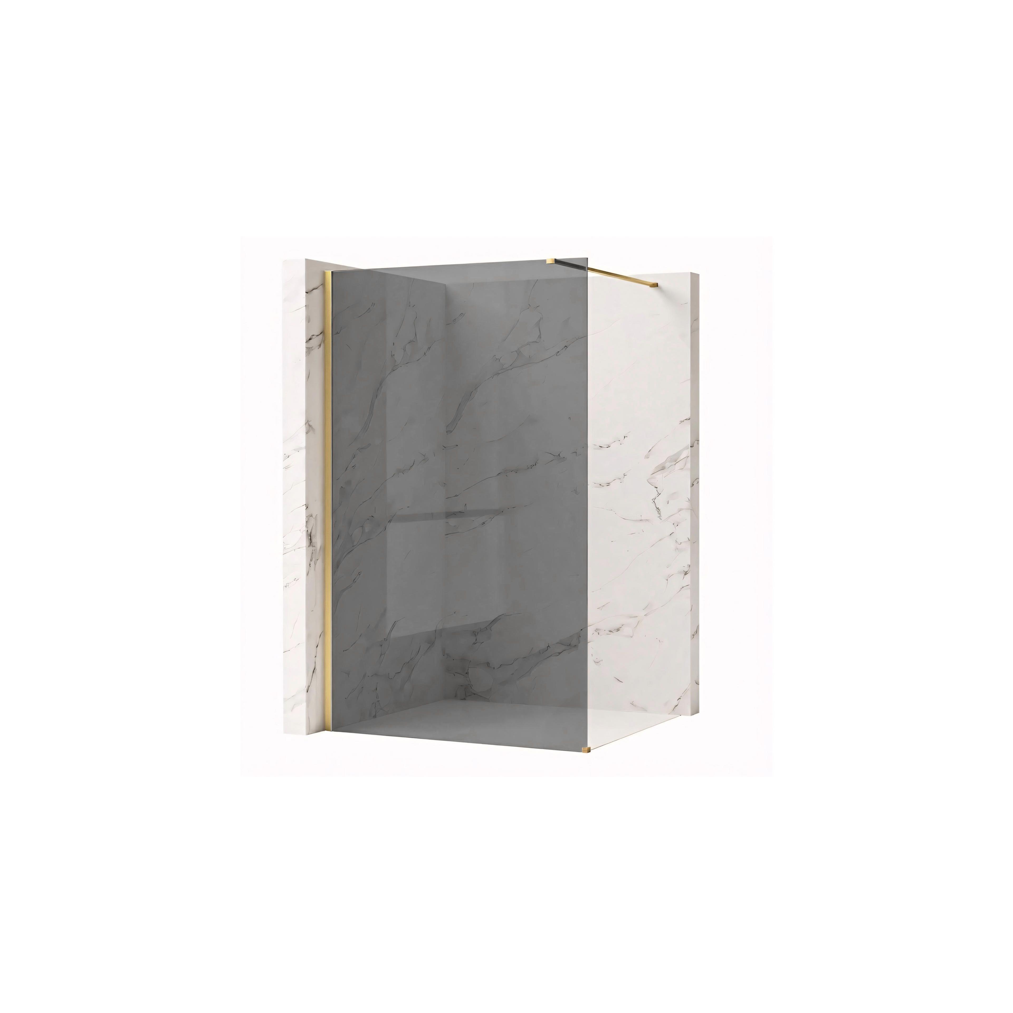 Paroi de douche Rea Flexi Grey / Brush Gold 120