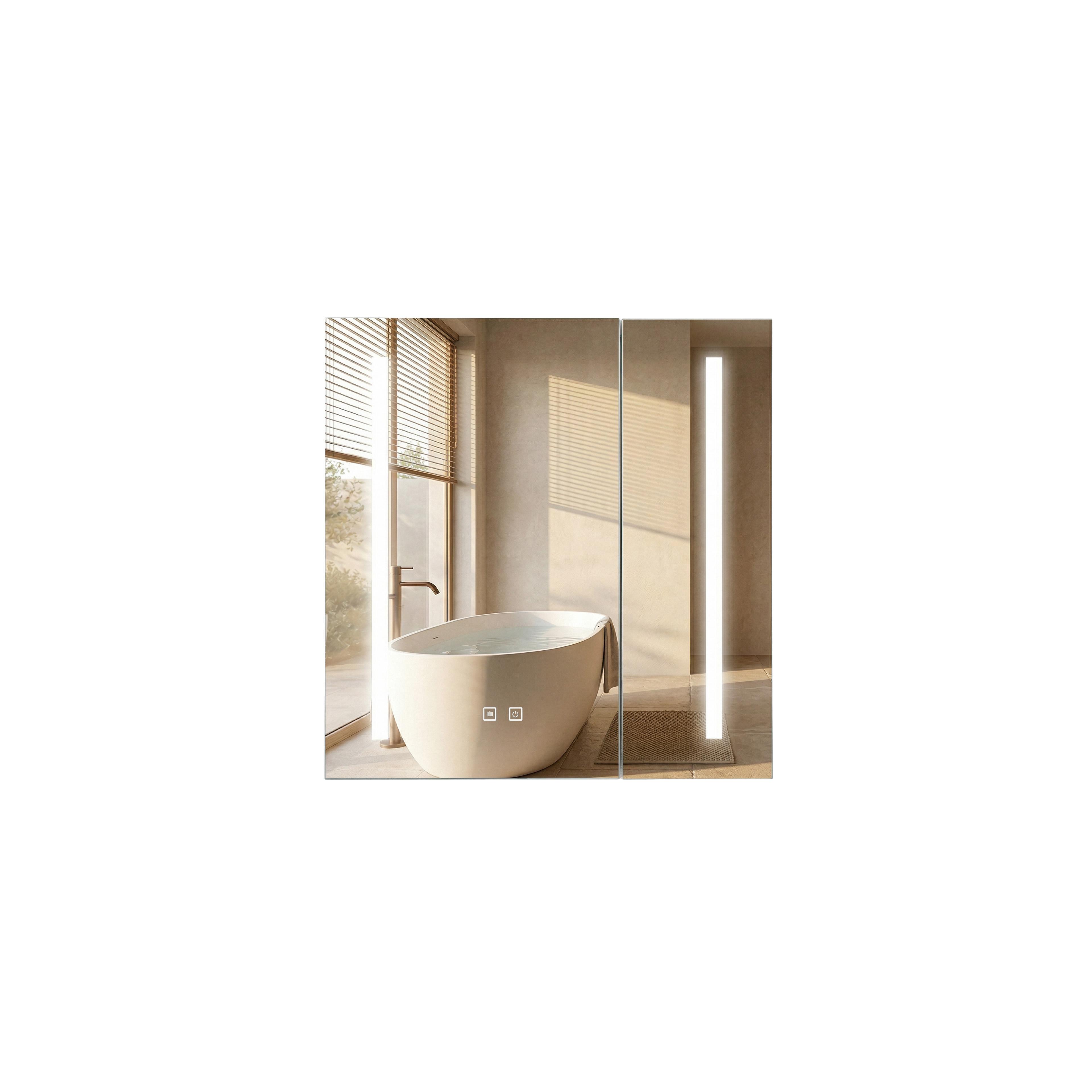LED mirror cabinet M1015-60 60x65