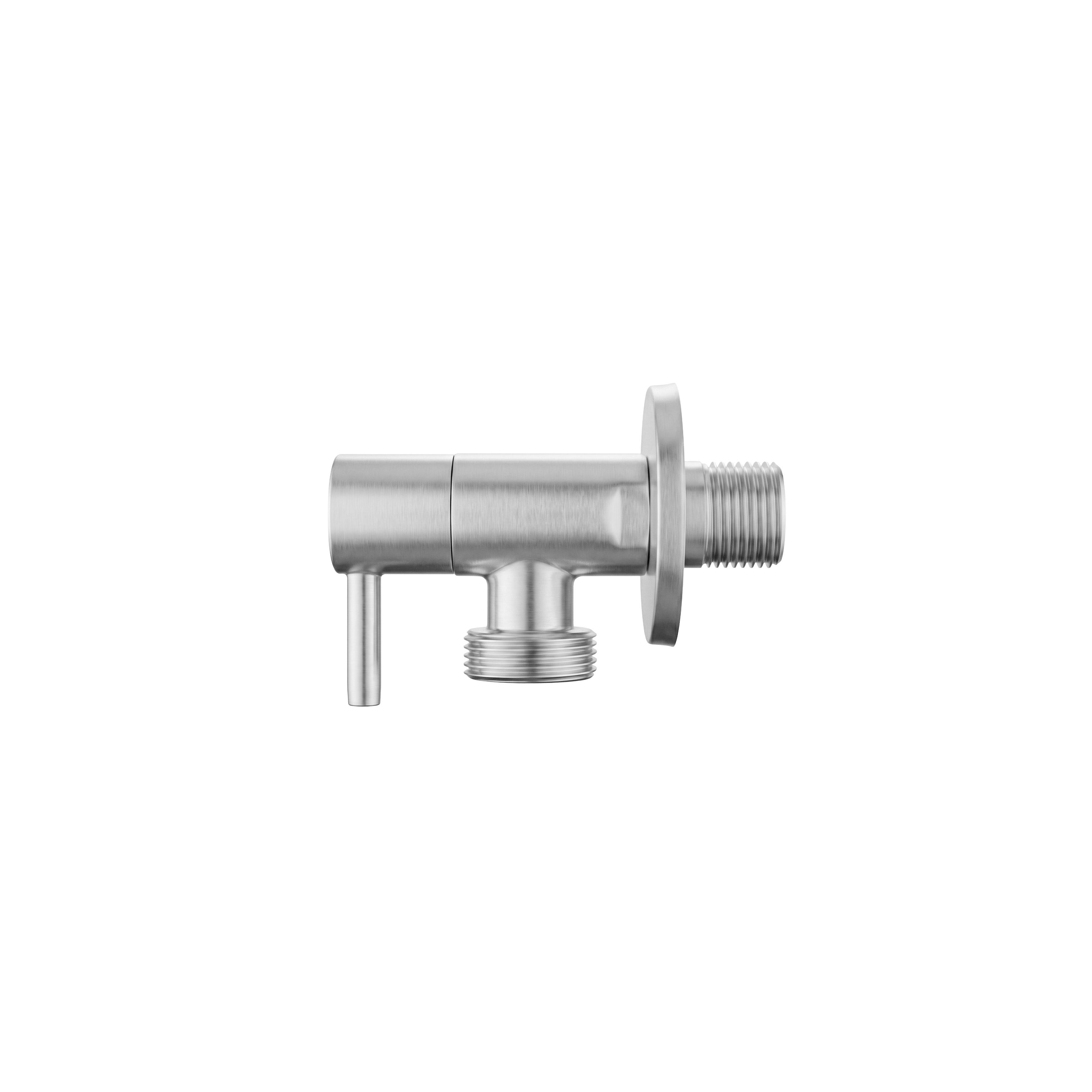Ugaoni ventil 1/2" x 3/4" Brush Nickel