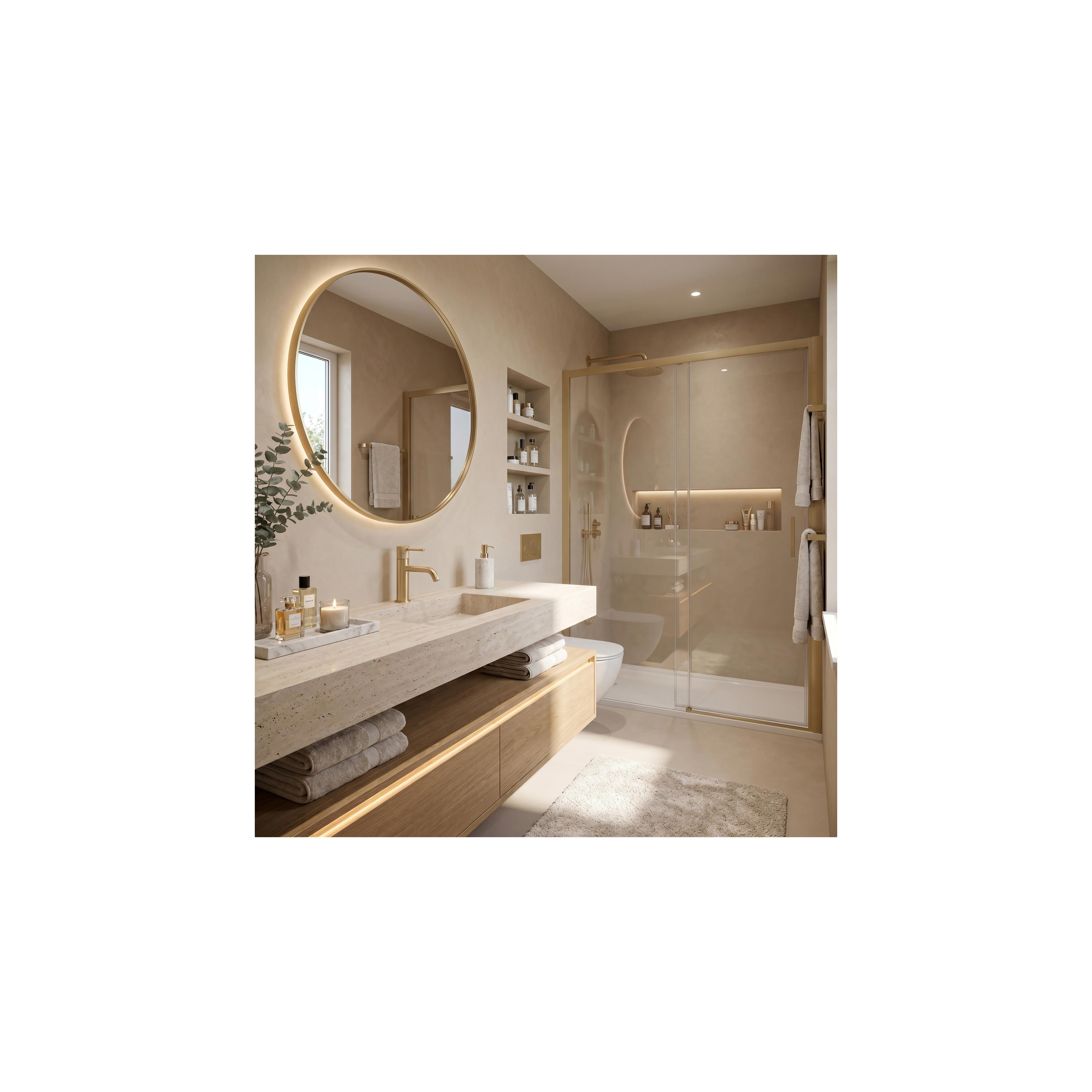Bathroom faucet Rea Venti Brush Gold Low