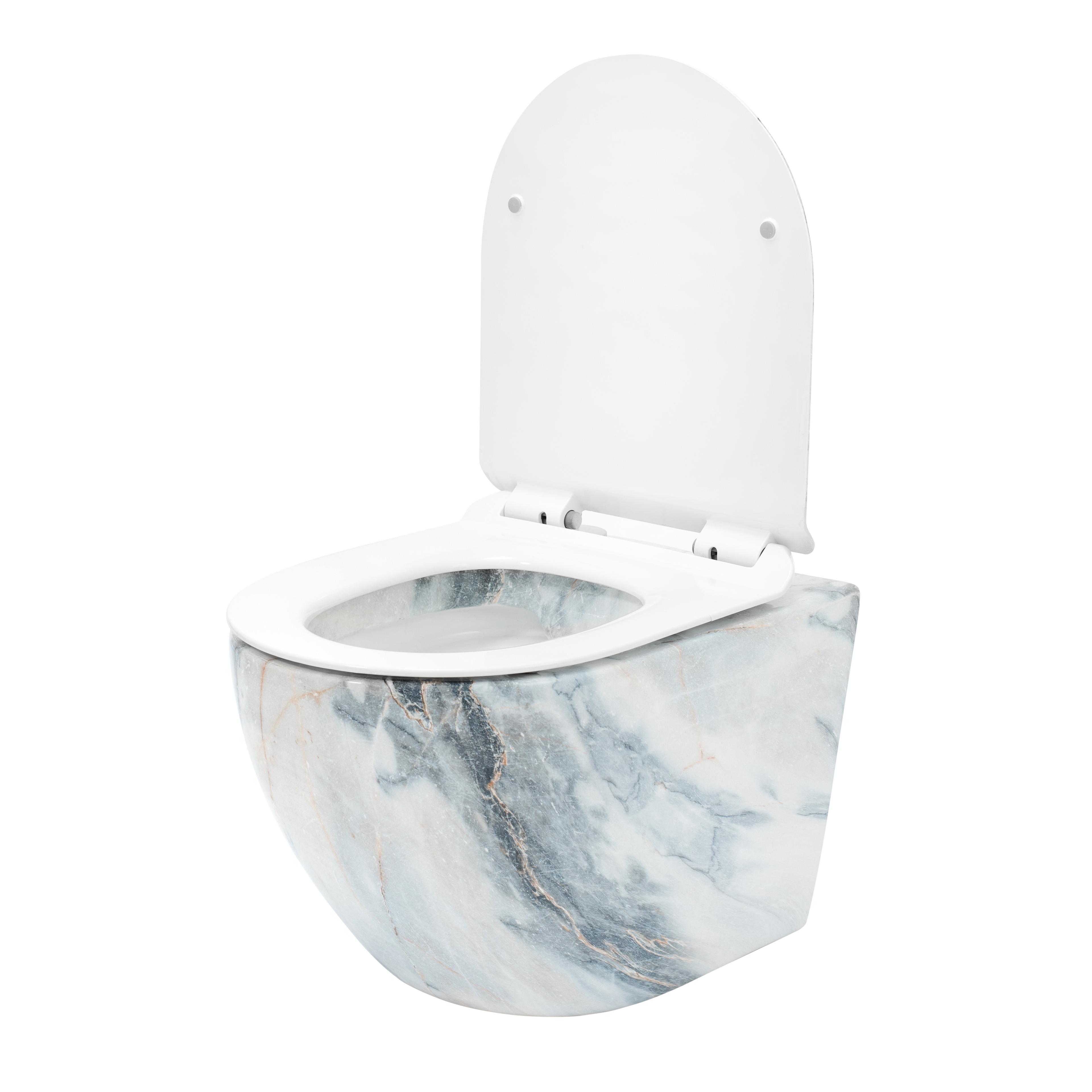 Тоалетна чиния Rea Carlos Slim Granit Shiny N
