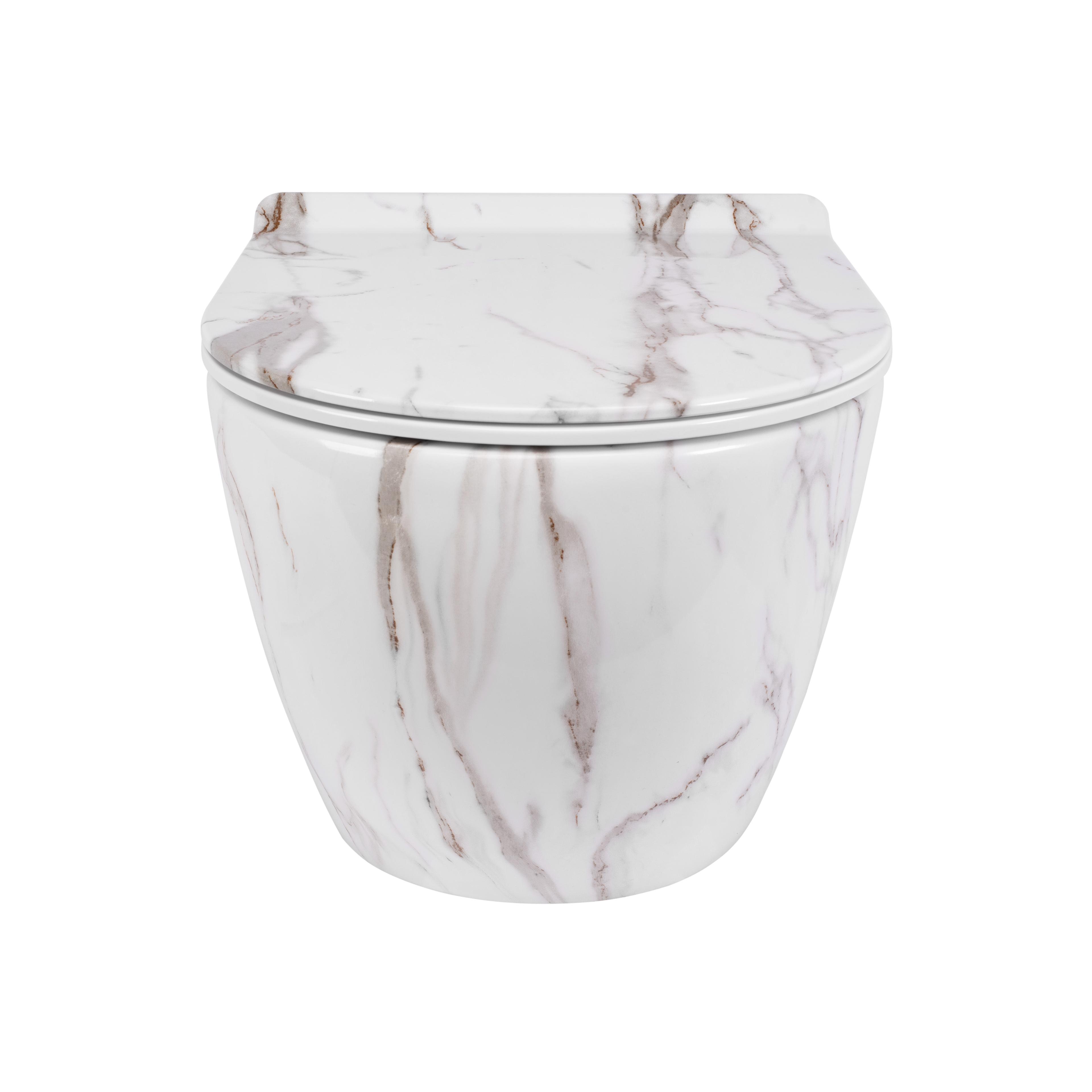 Toilet bowl  Rea Carlos Slim Rimless Aiax Shiny