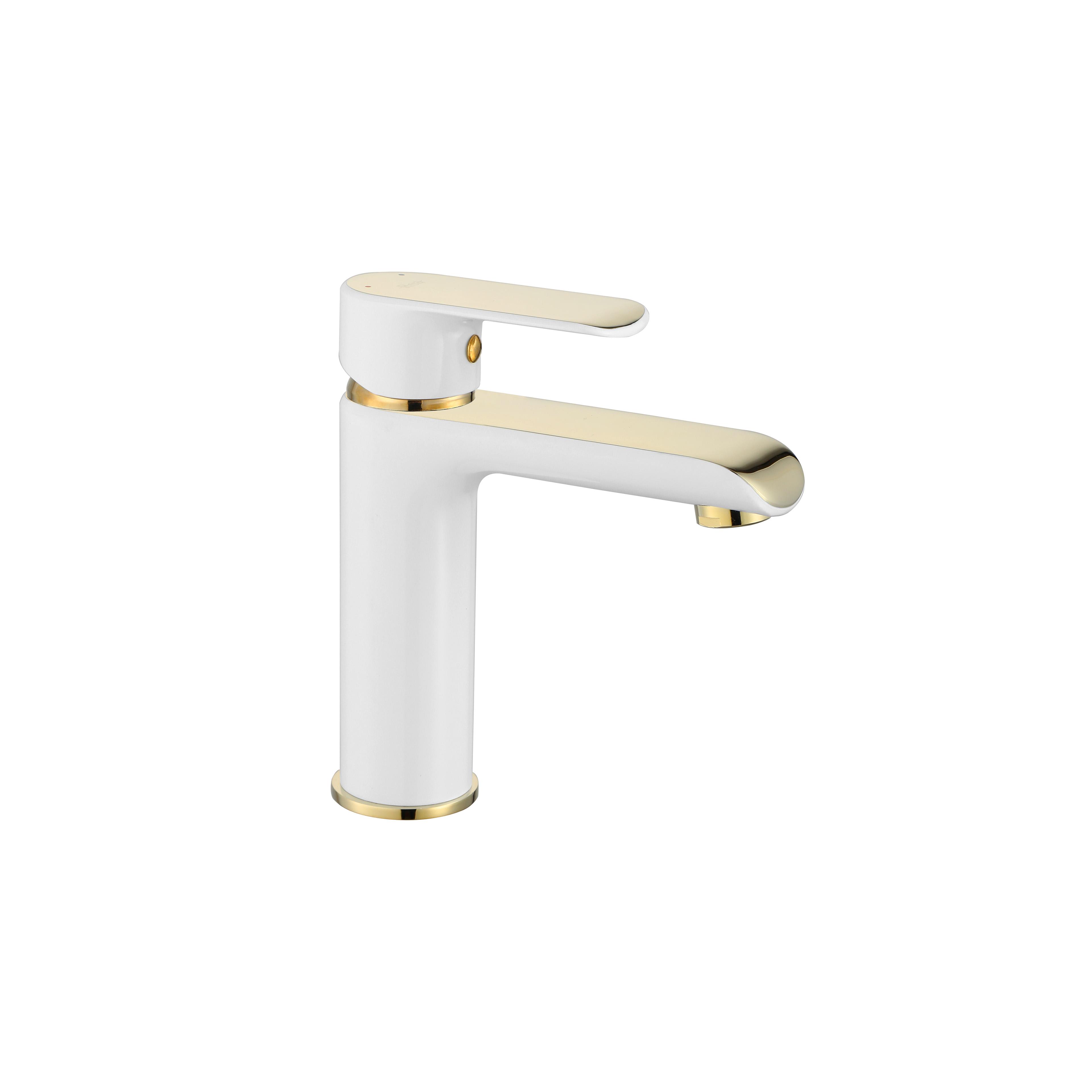 Baterie pentru baie REA Bloom White Gold Low