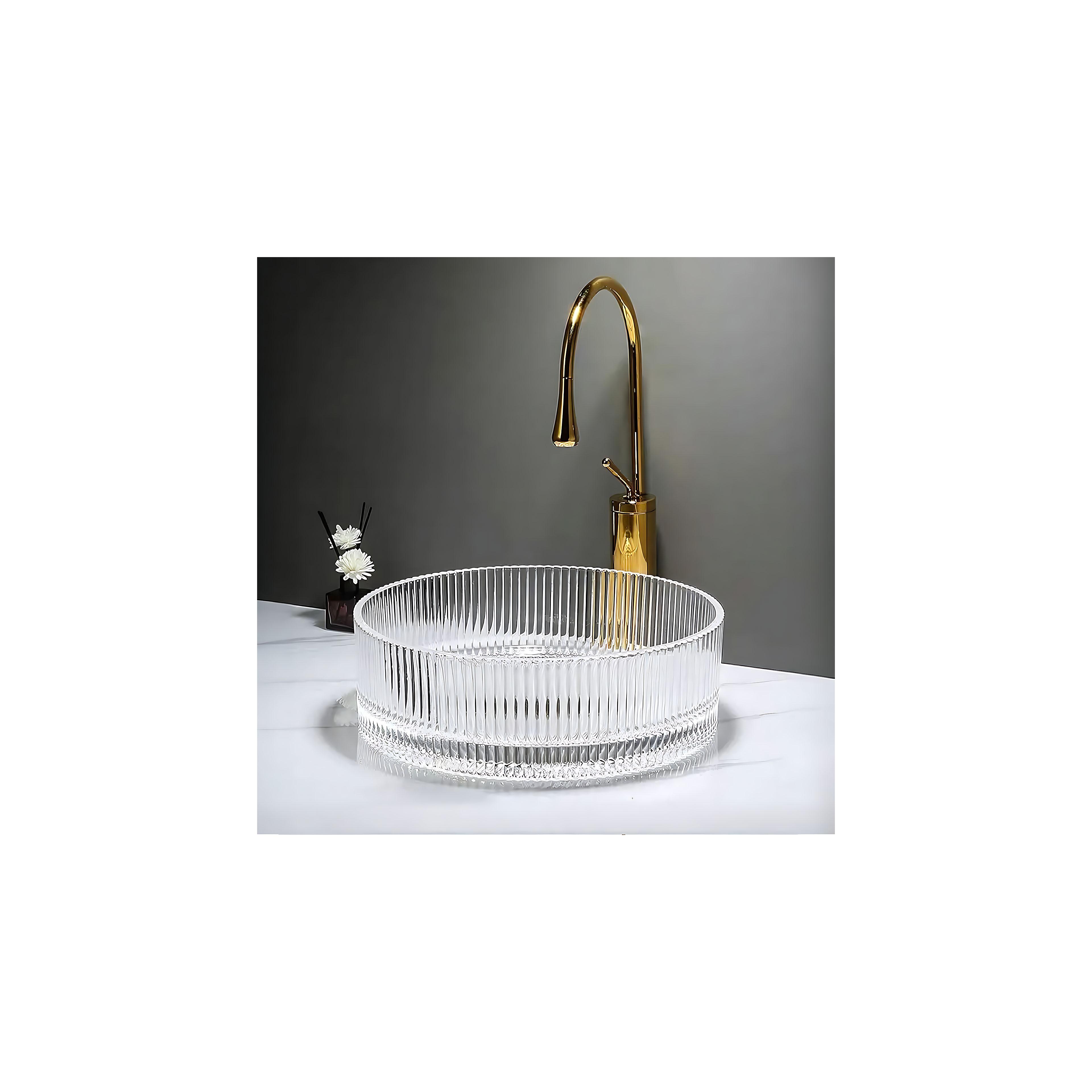 Aufsatzwaschbecken Rea Ingrid 36 Transparent