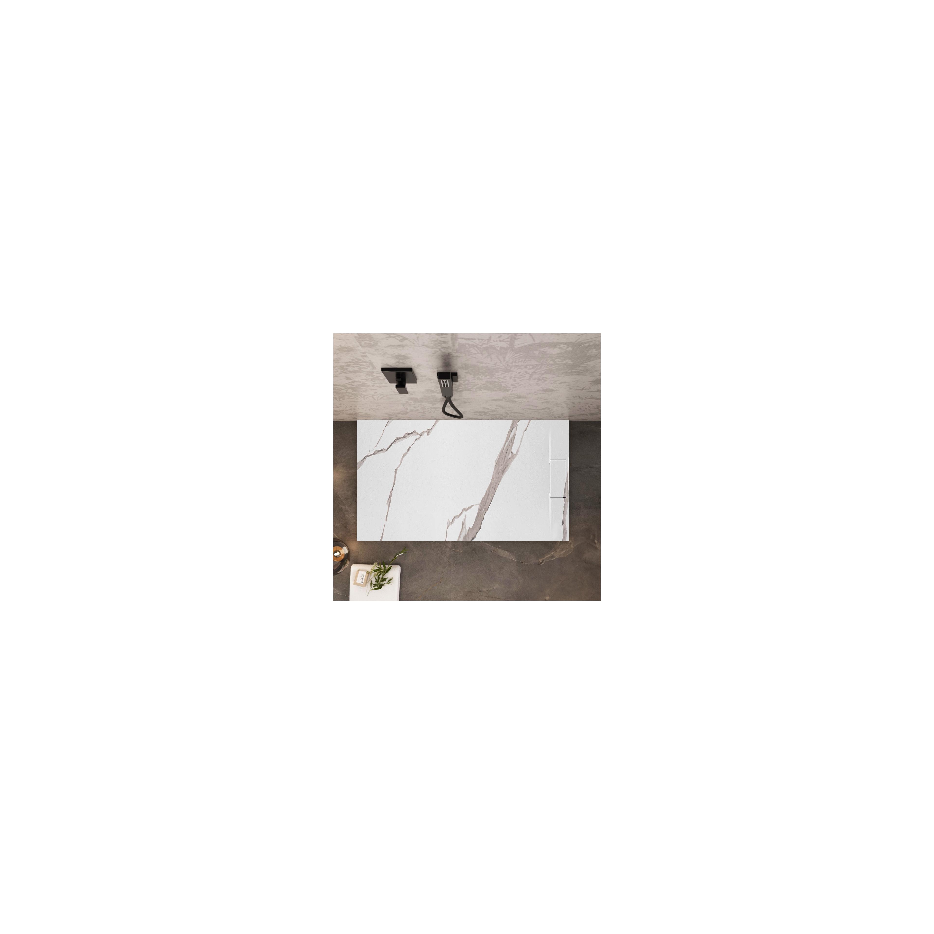 Tuš kada Bazalt CARRARA WHITE 80x100