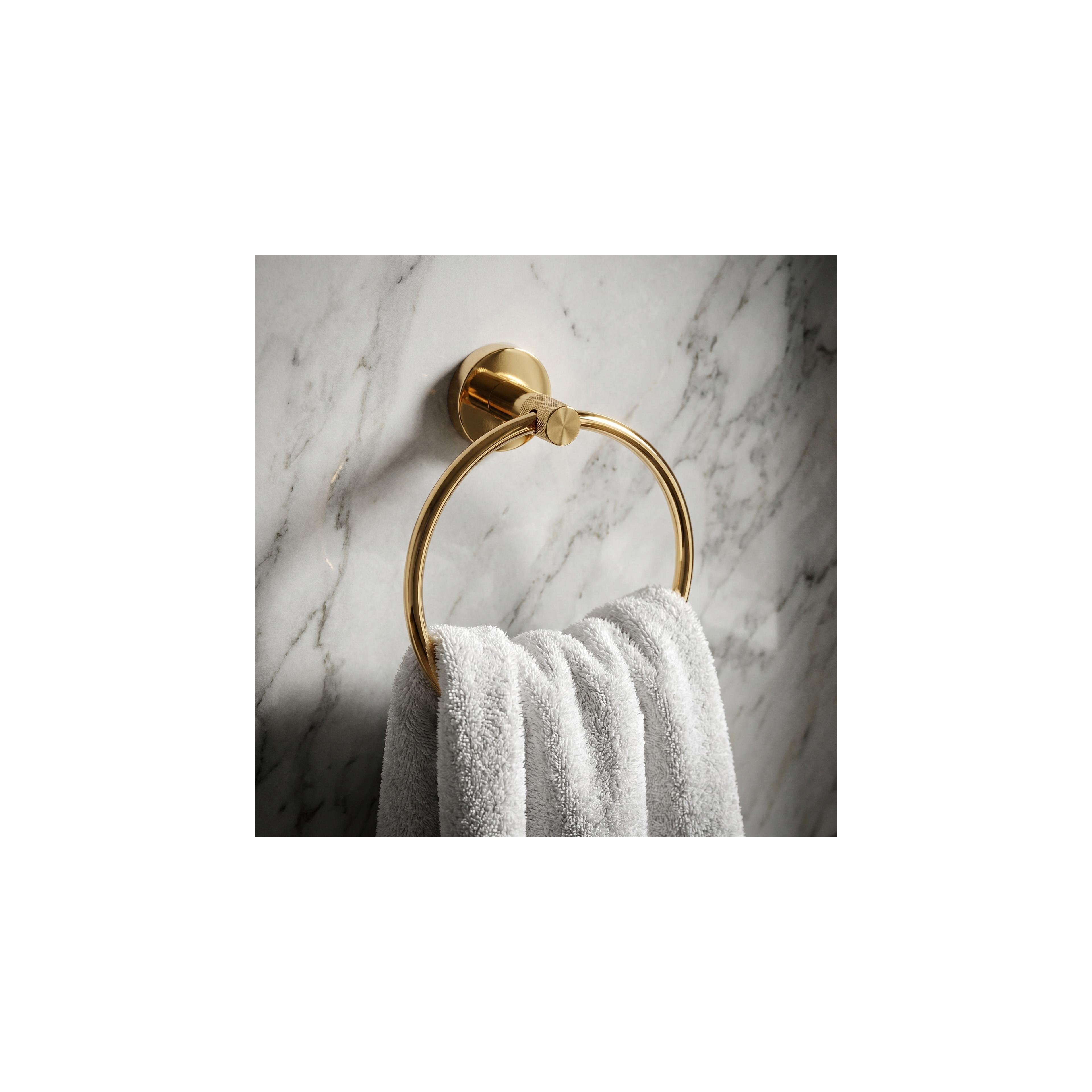 Bathroom hanger Ring 6610 Modern Gold
