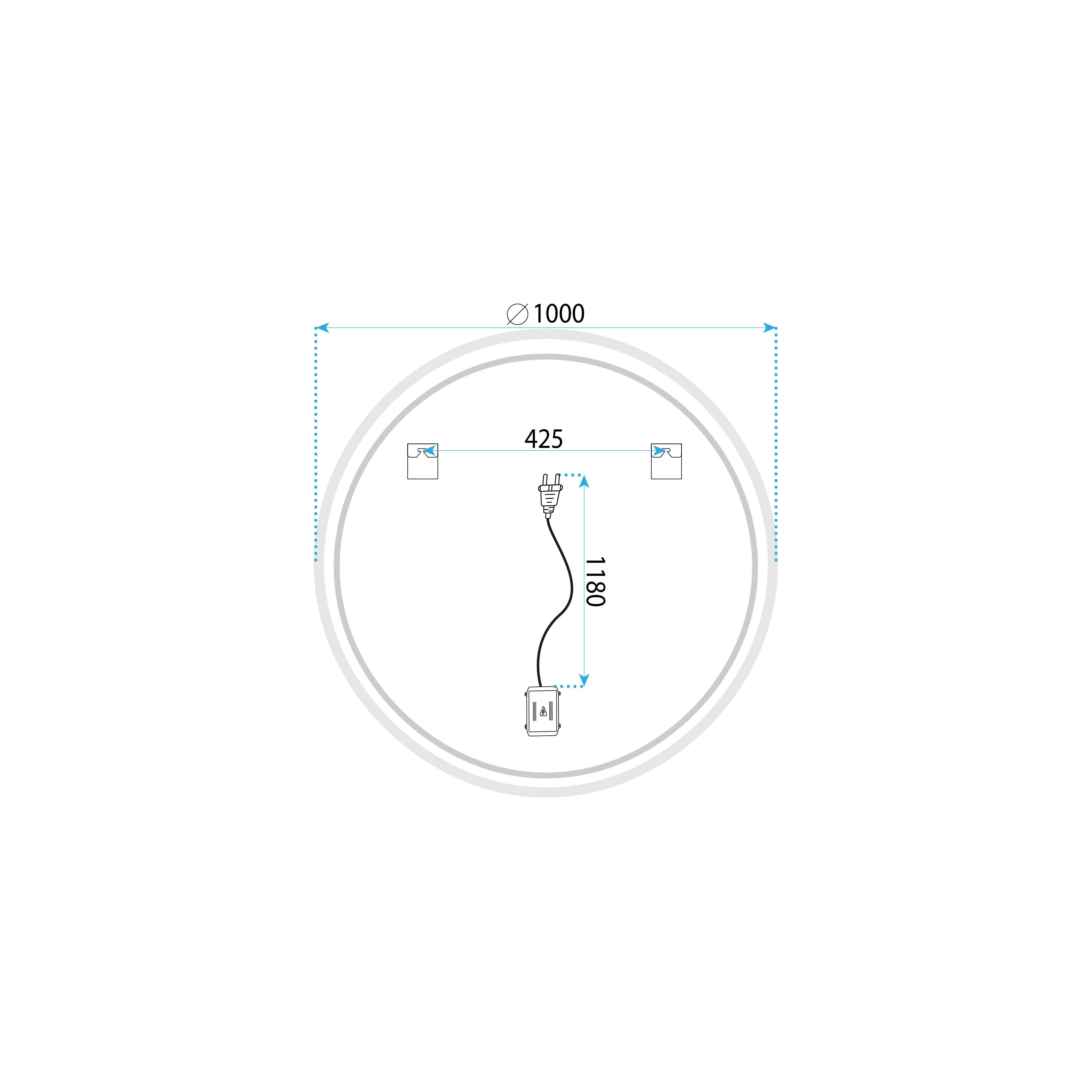 Miroir LED 100cm FFJ100