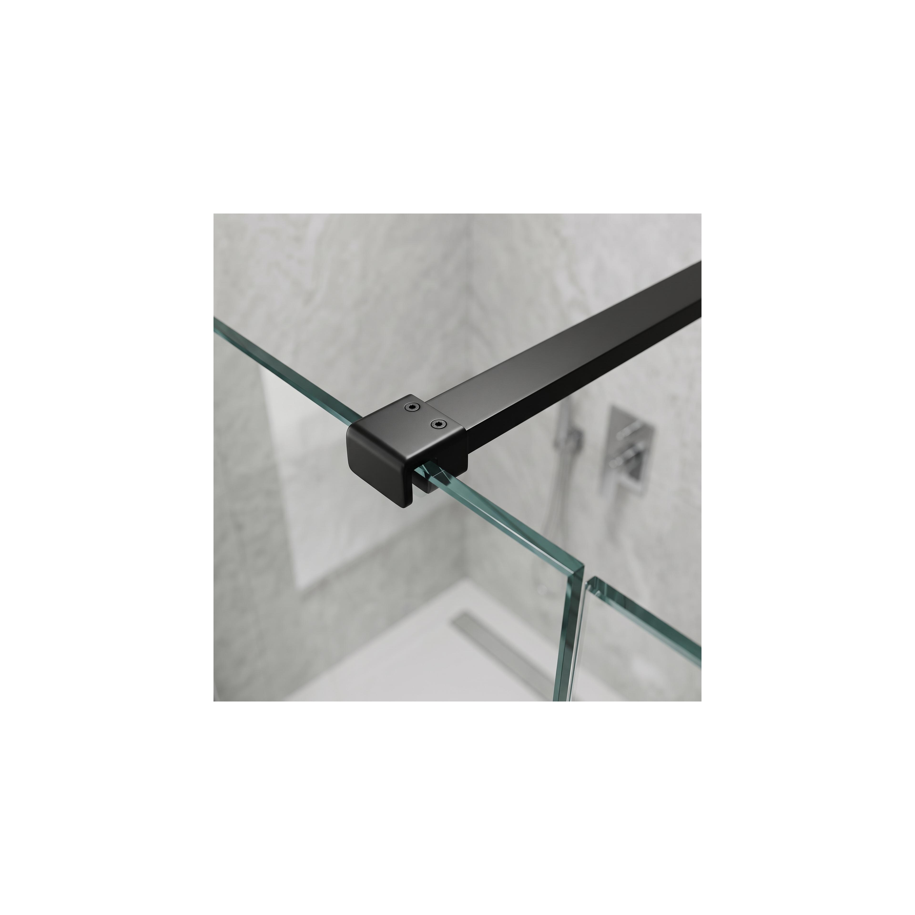 Dušo sienelės laikiklis 150 cm Rea Black