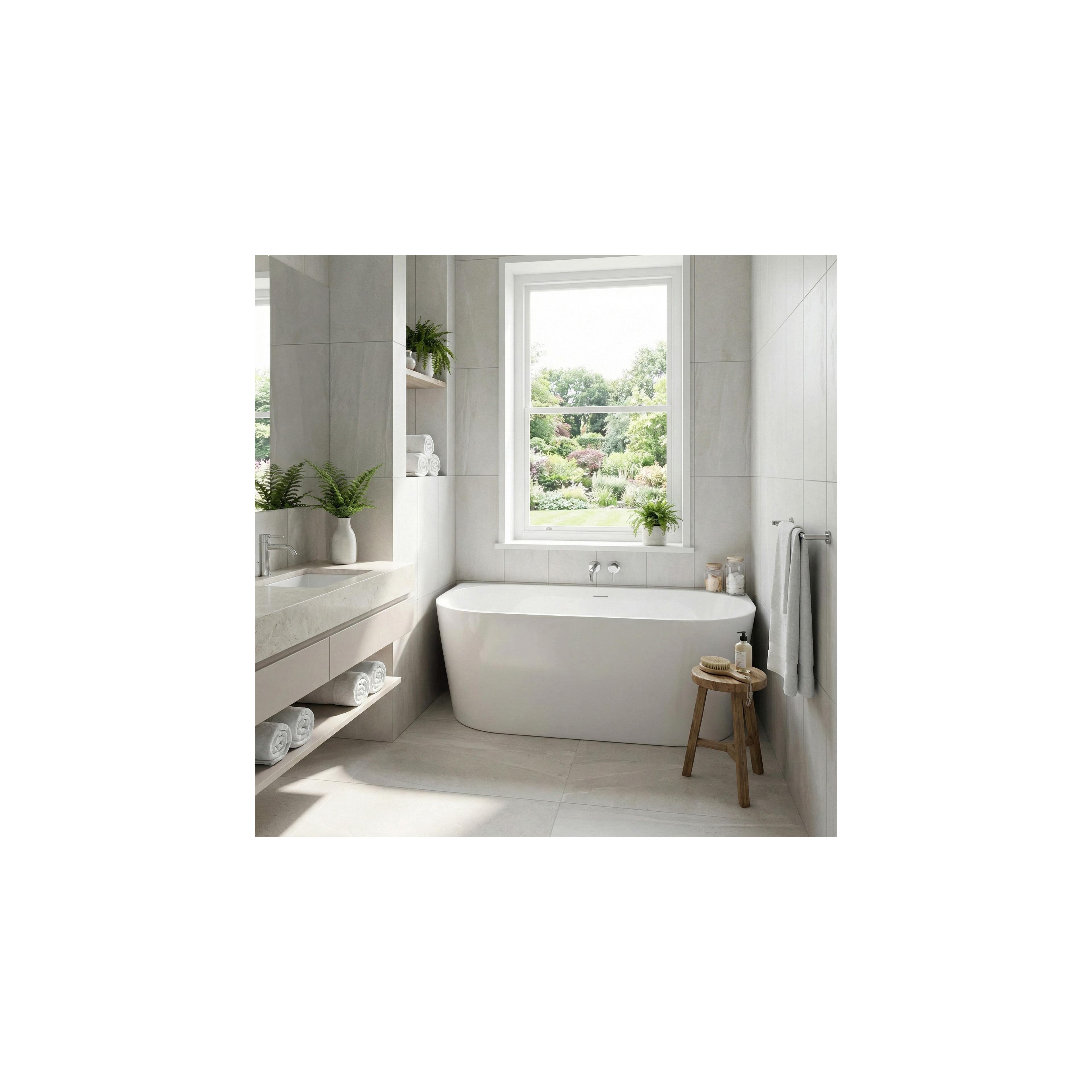 Baignoire acrylique murale CAPRI SLIM 150cm