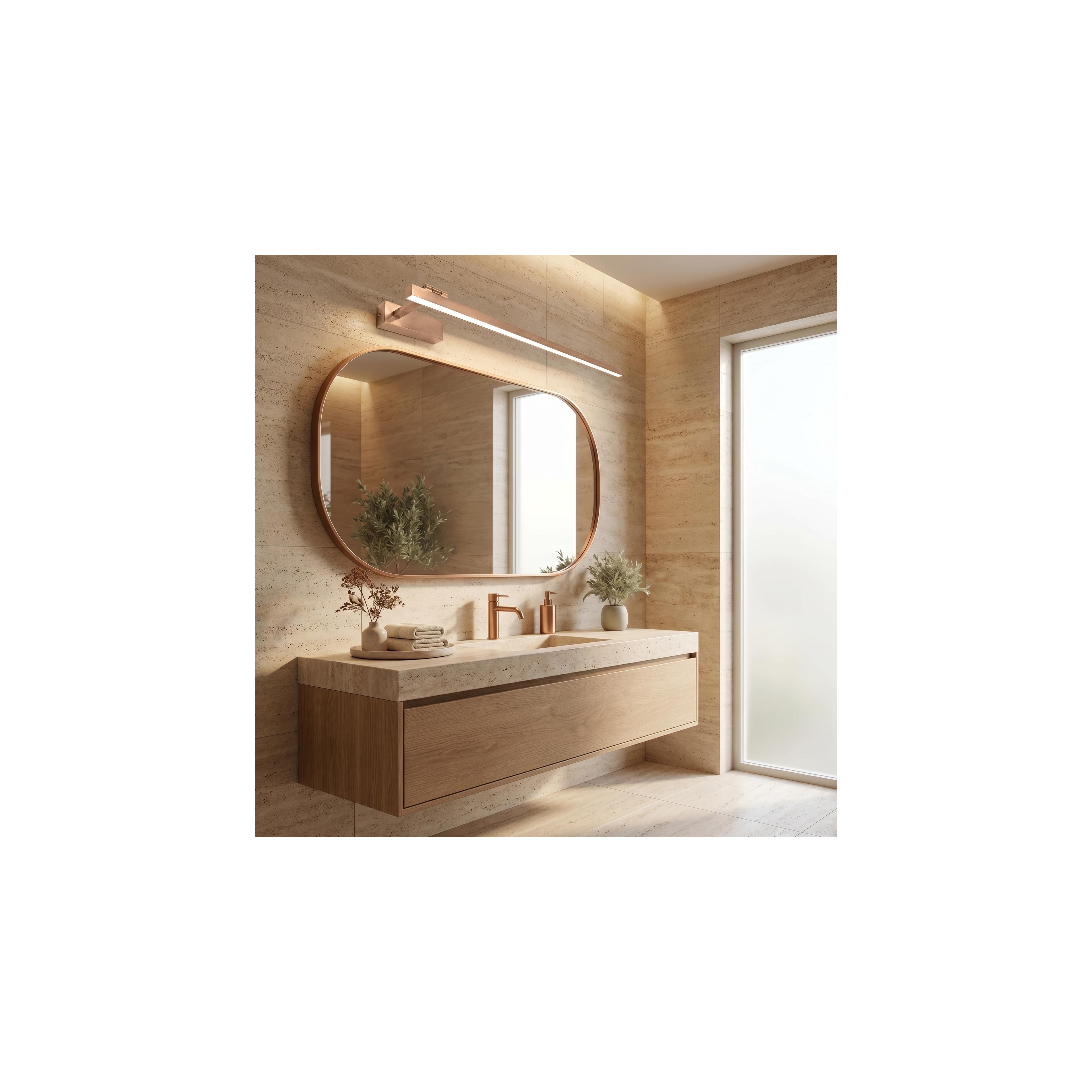 Vannitoa seina LED-valgusti SWE039-1W 80cm BRUSH COPPER