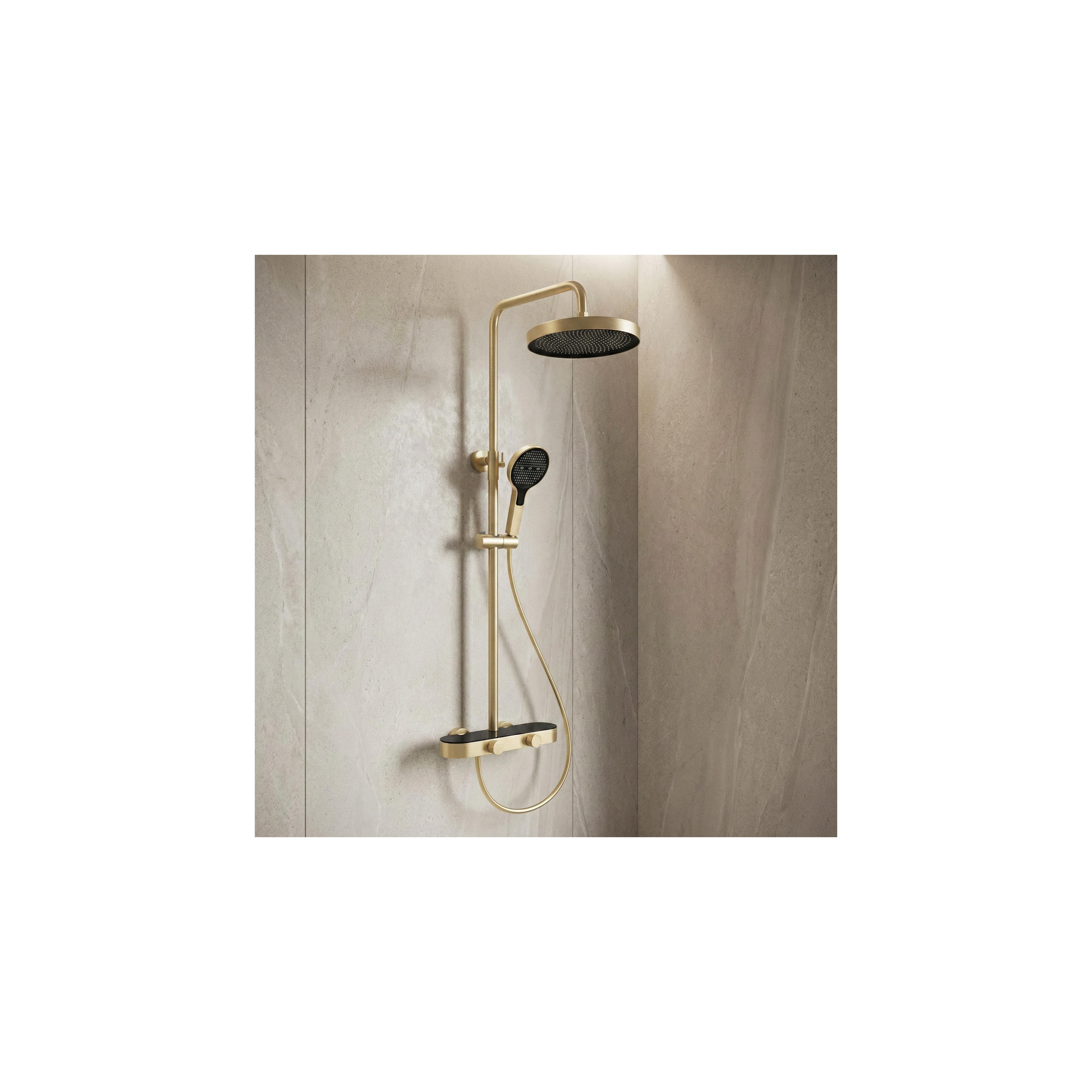 Ρυθμιζόμενη Στήλη Ντουζ Rea Creo Brush Gold 87 - 128 εκ.