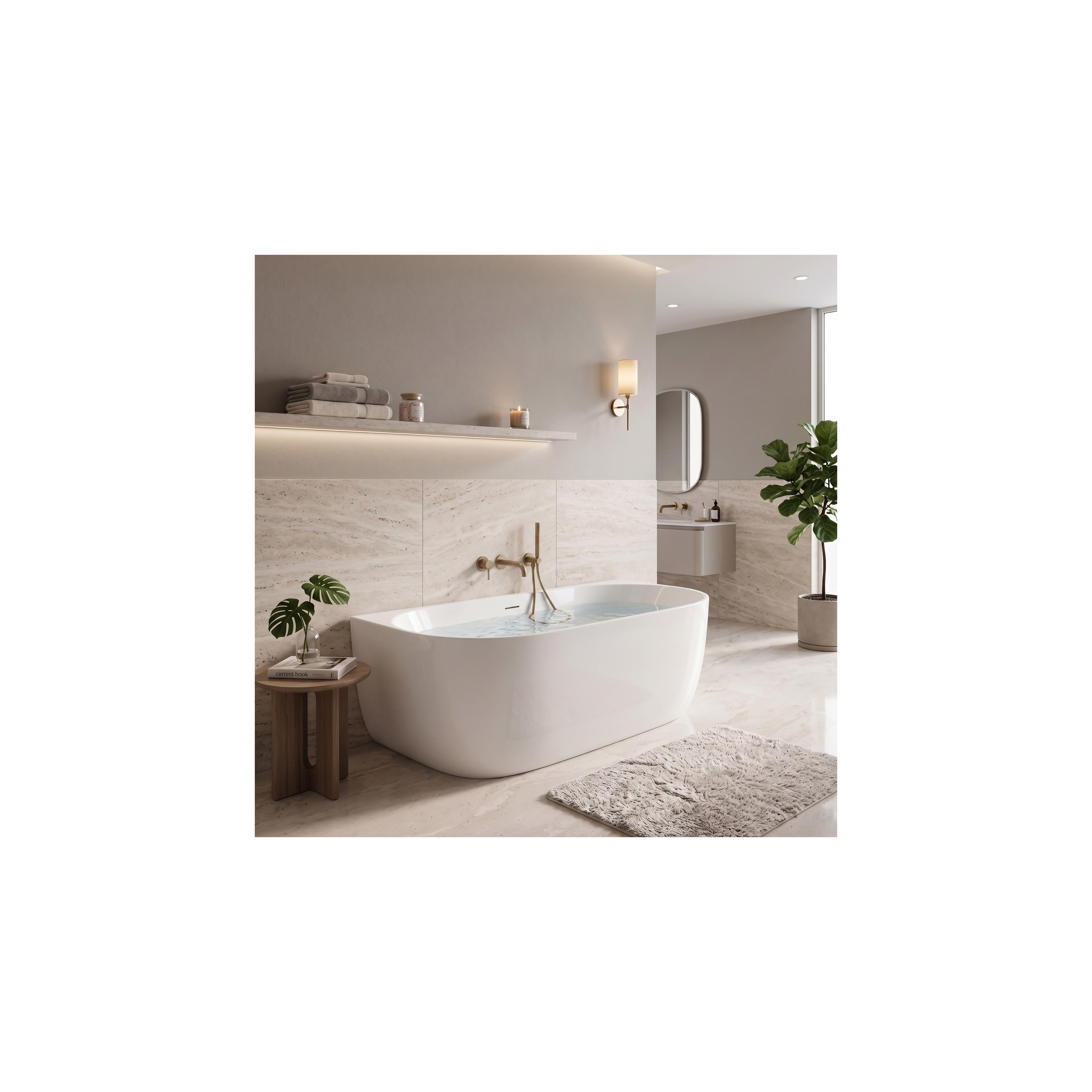 Wandbad van acryl Rea Eris 160cm