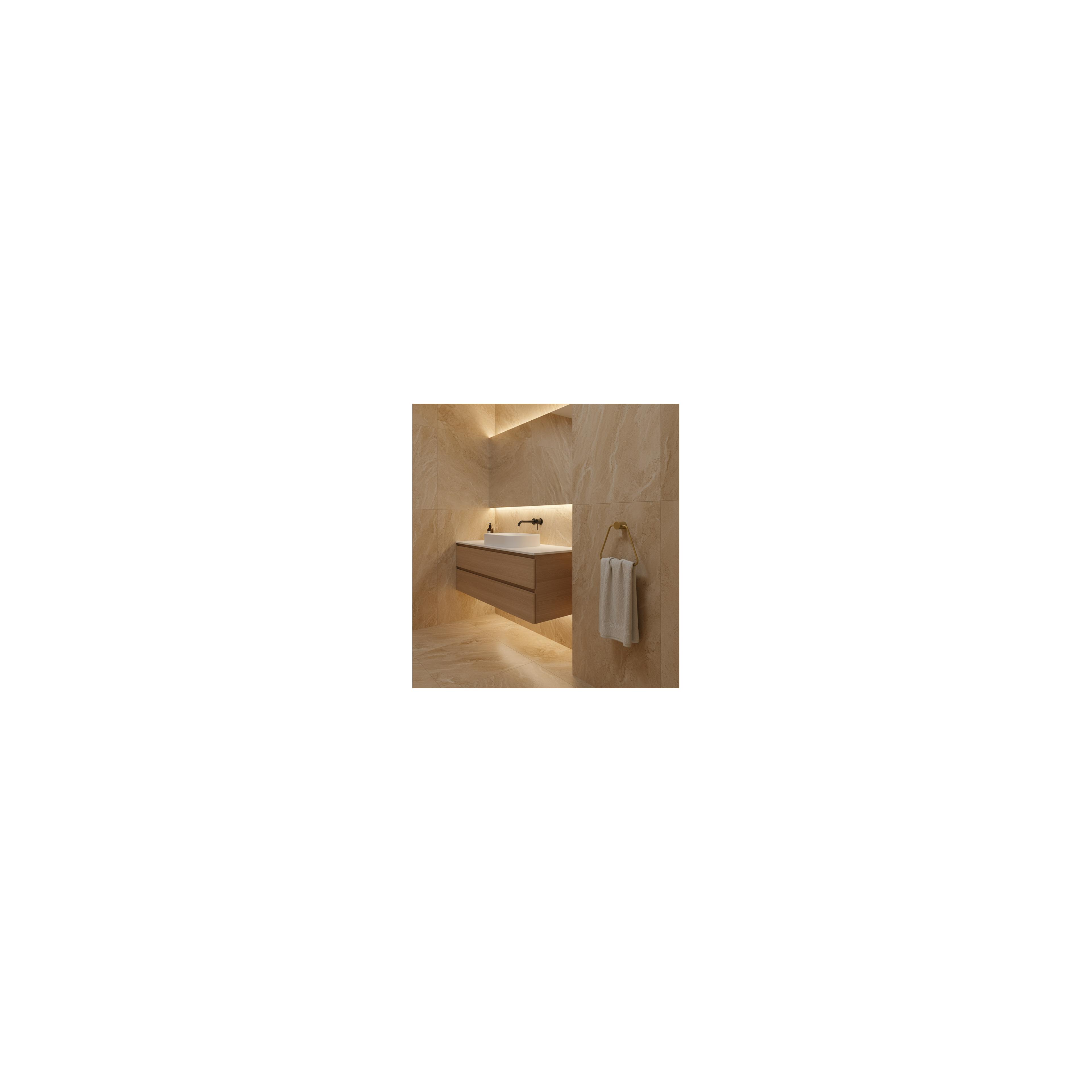 Porte-serviette Tomi 5810 Brush Gold