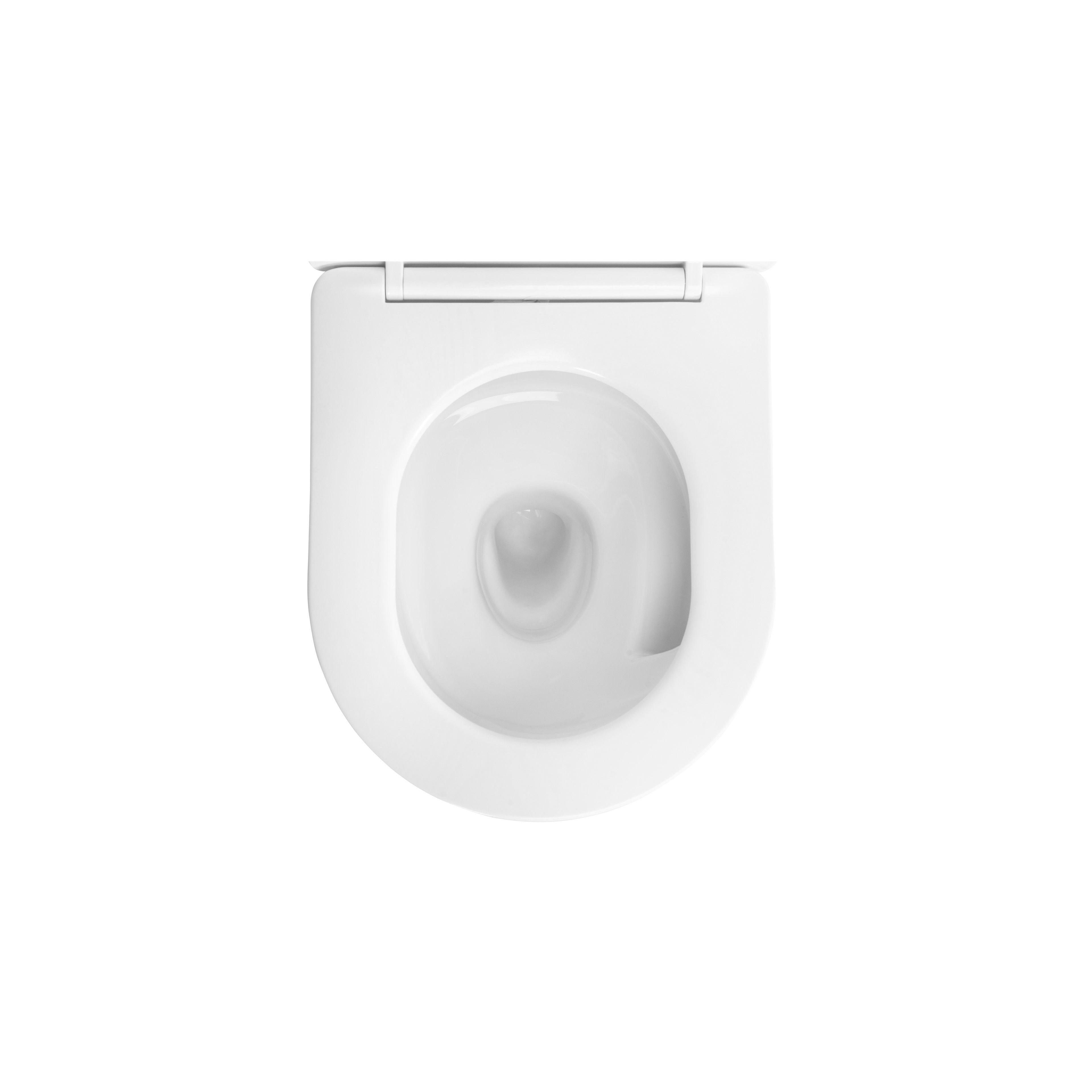 Viseća WC školjka Rea Carlo Mini Tornado NF WHITE GOLD