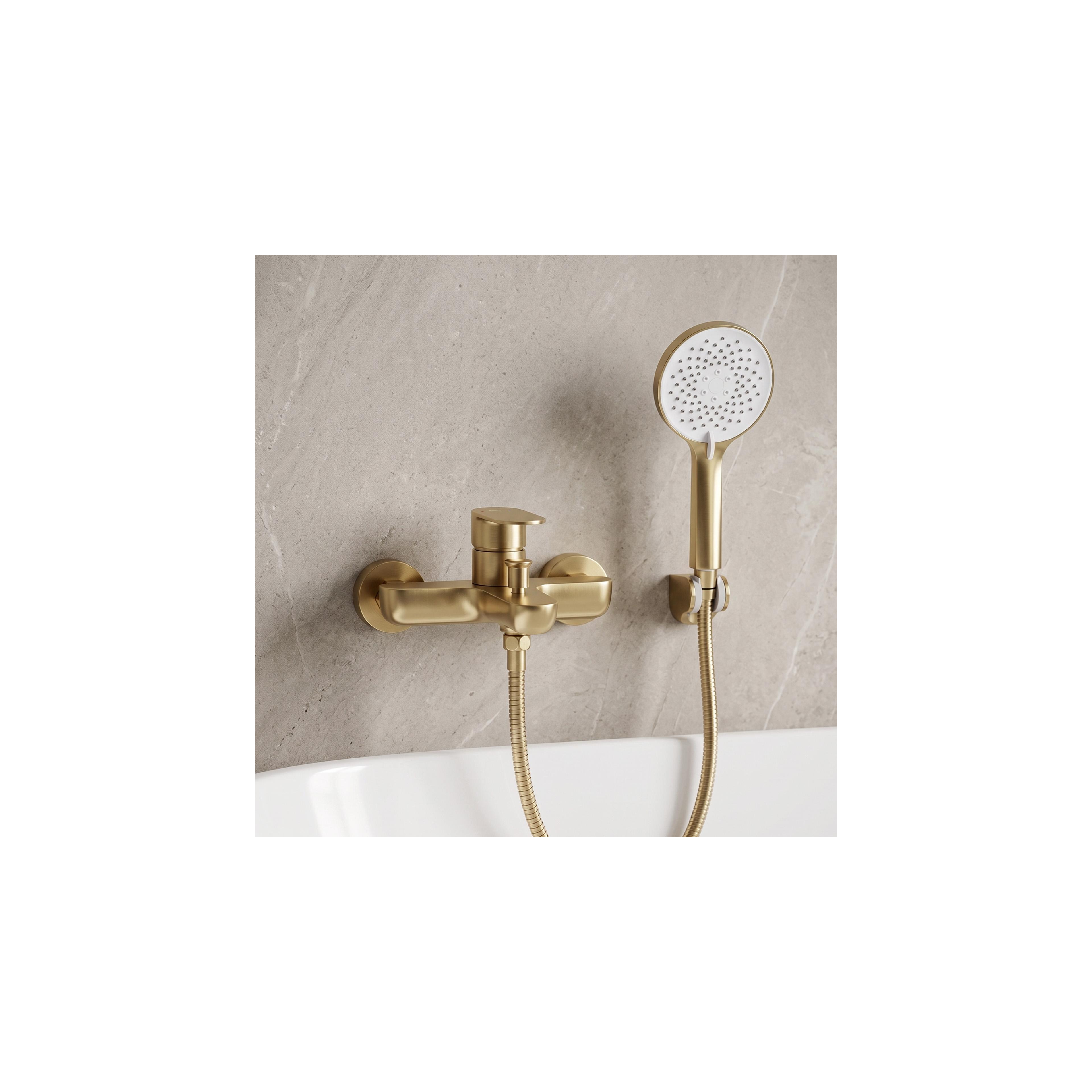 Bath faucet REA Logan Brush Gold