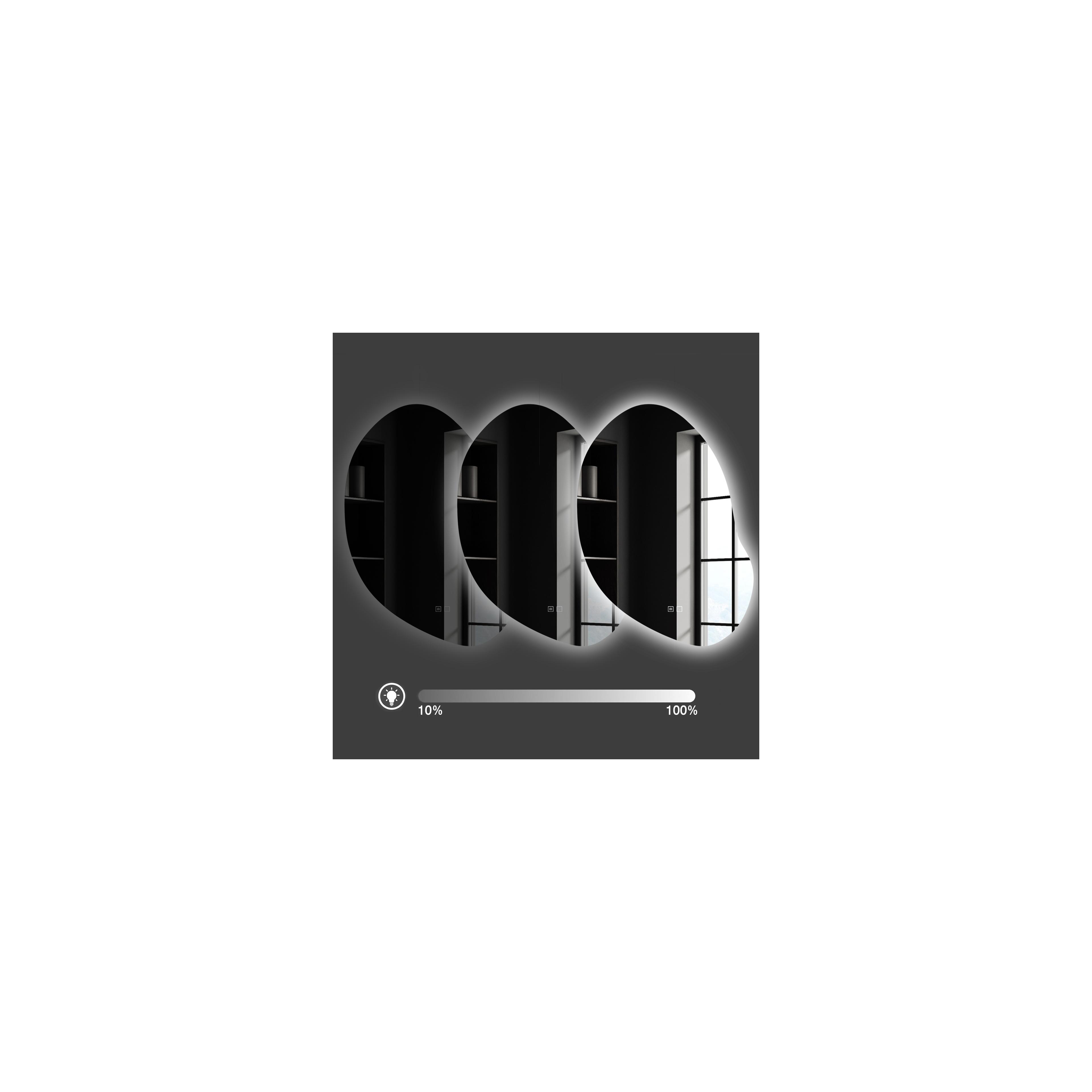 Miroir LED 80x60cm CLOUD C