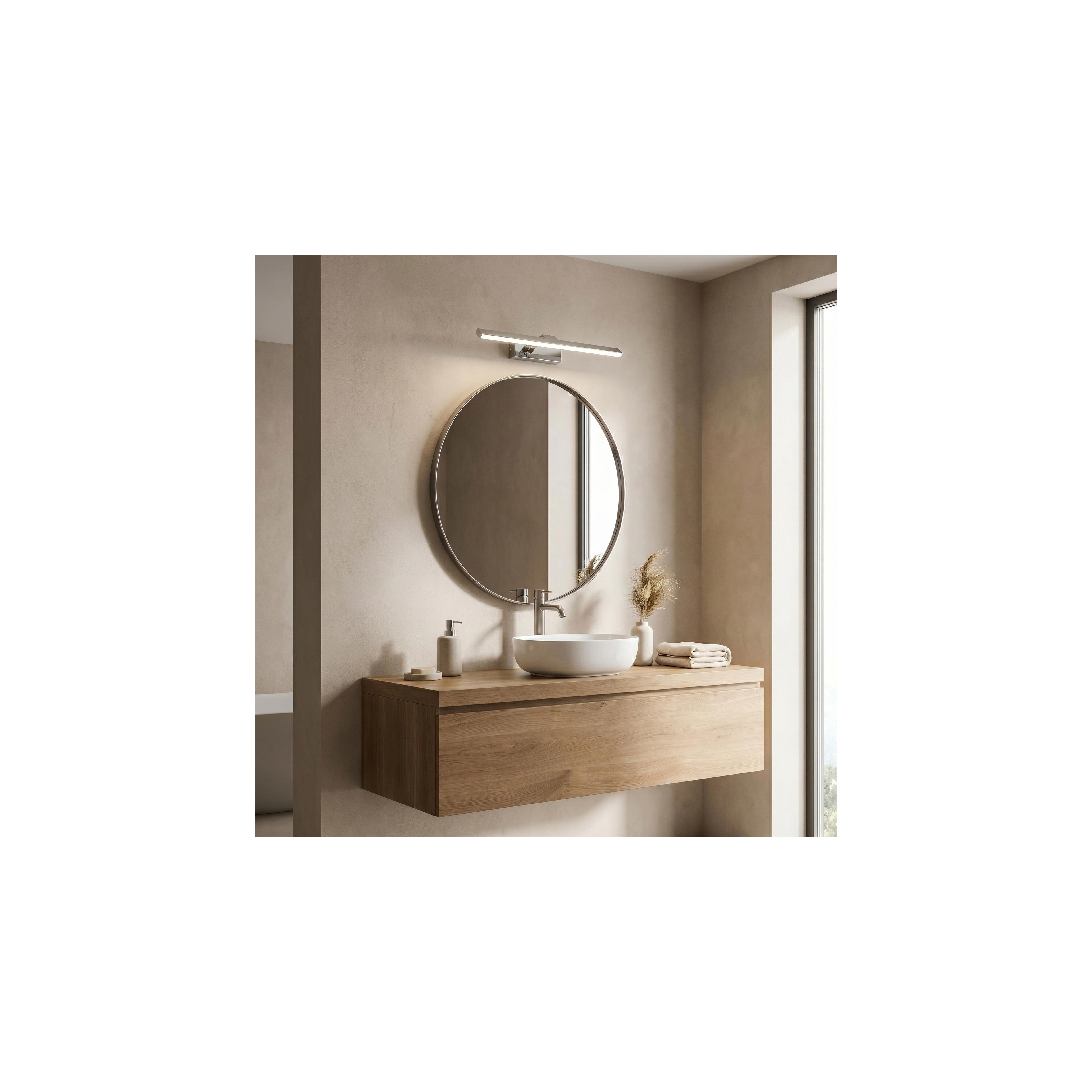 Kopalniška stenska LED svetilka SWE001-1W 43cm CHROME