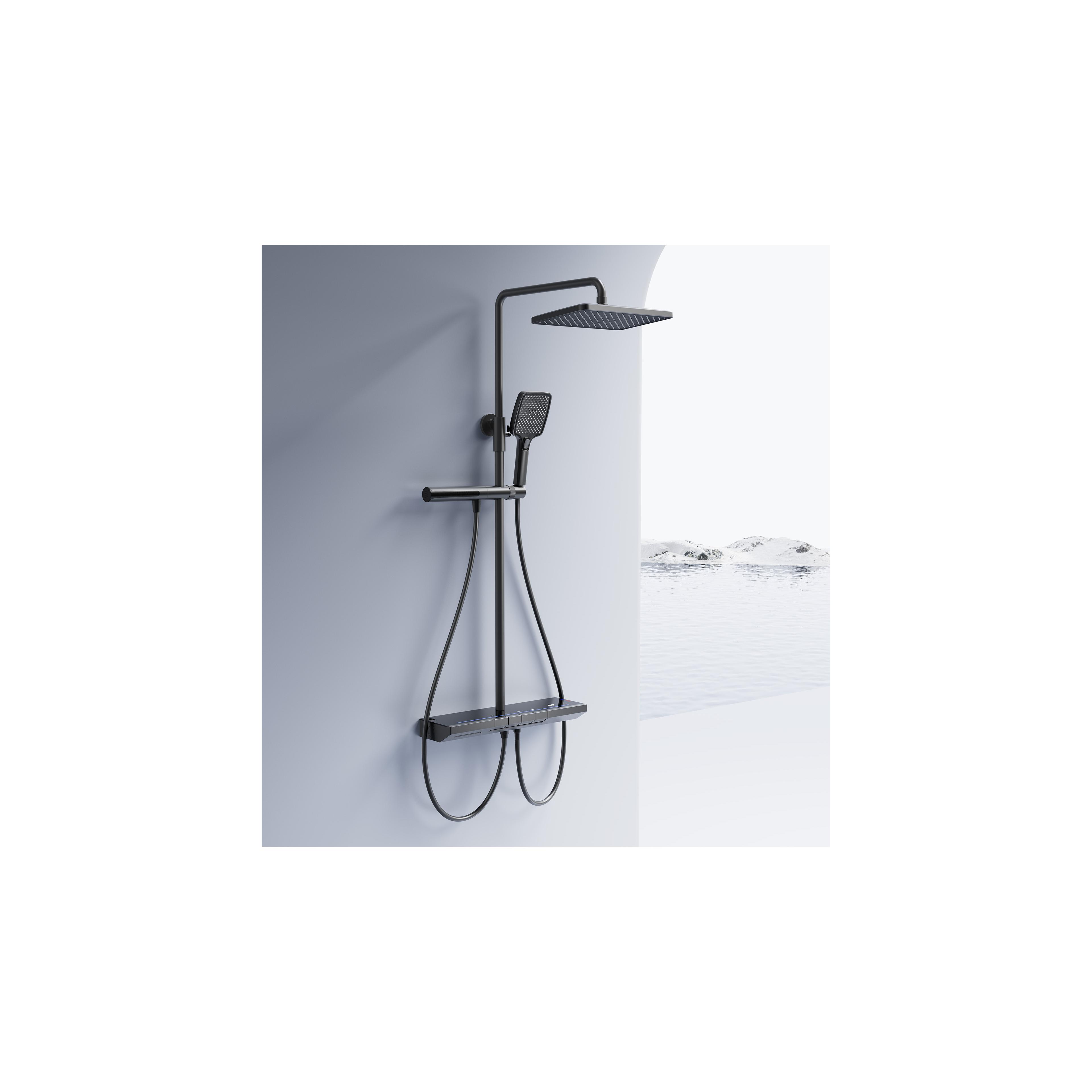 Shower set with thermostat REA Pedro Titanium