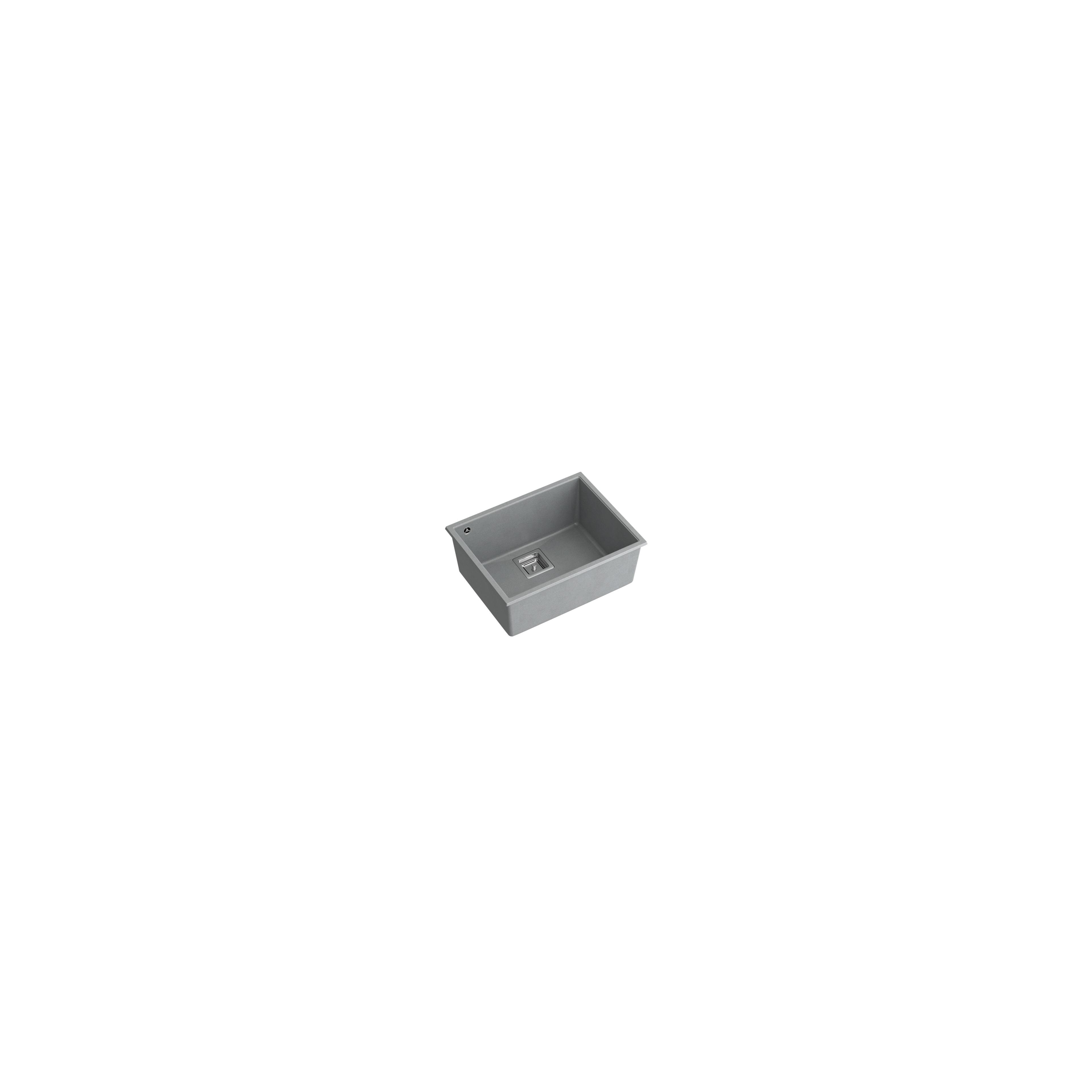 granitový drez DAVID 50 Grey  Metallic