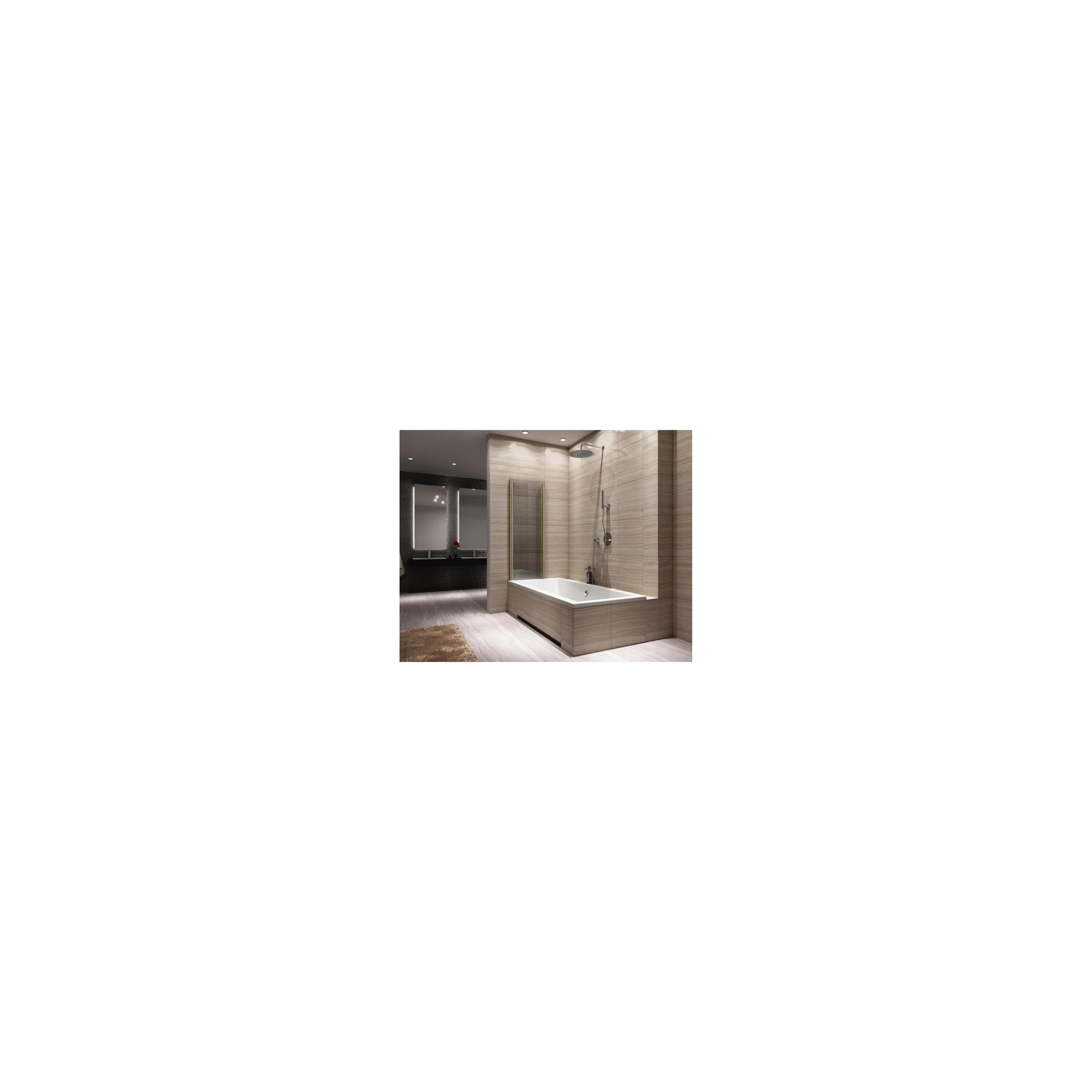 Badewanneaufsatz klappbar Rea Agat-2 100 BRUSH GOLD