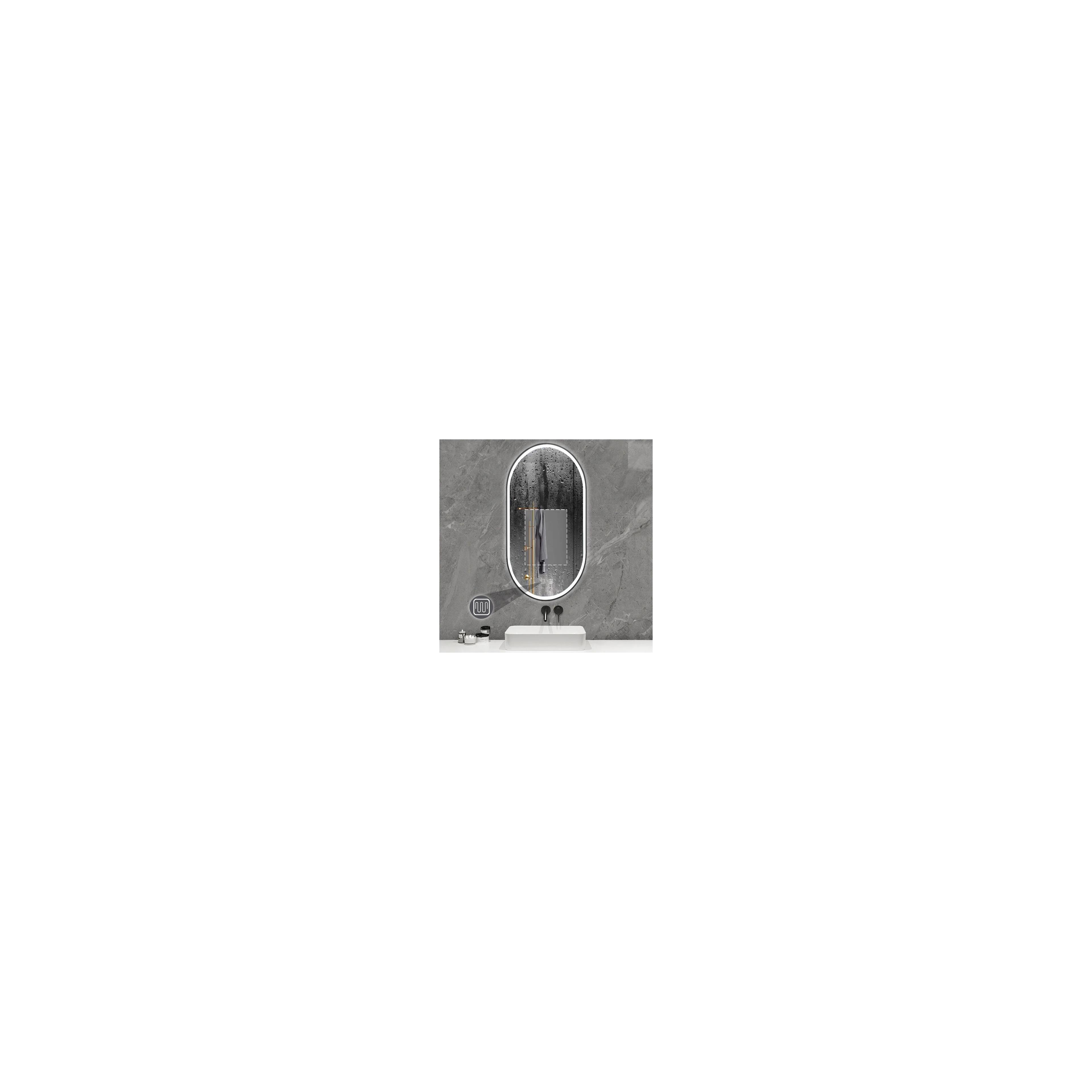 Miroir LED OVL 50x100cm Black