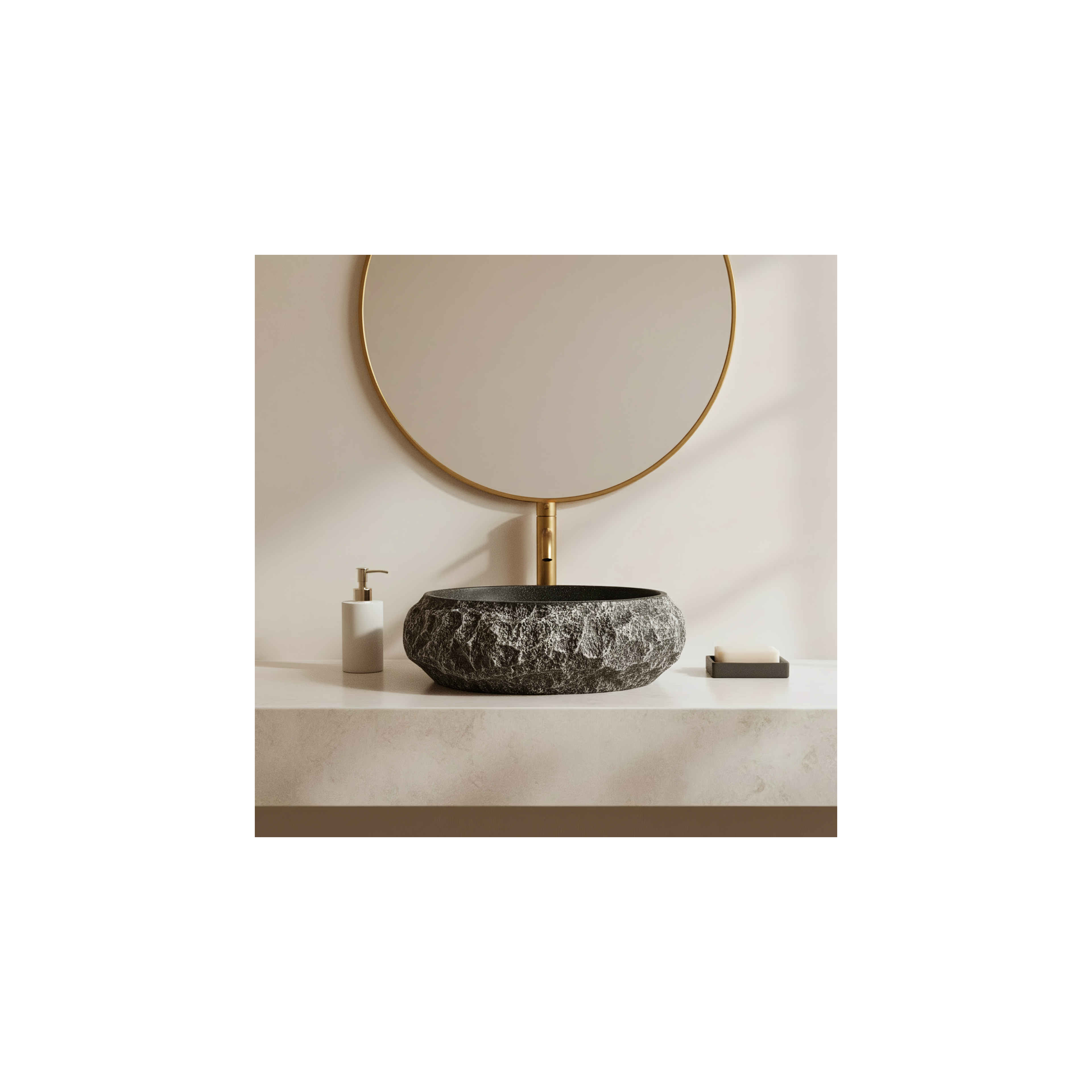 Countertop Basin Rea Mika Gabro Black