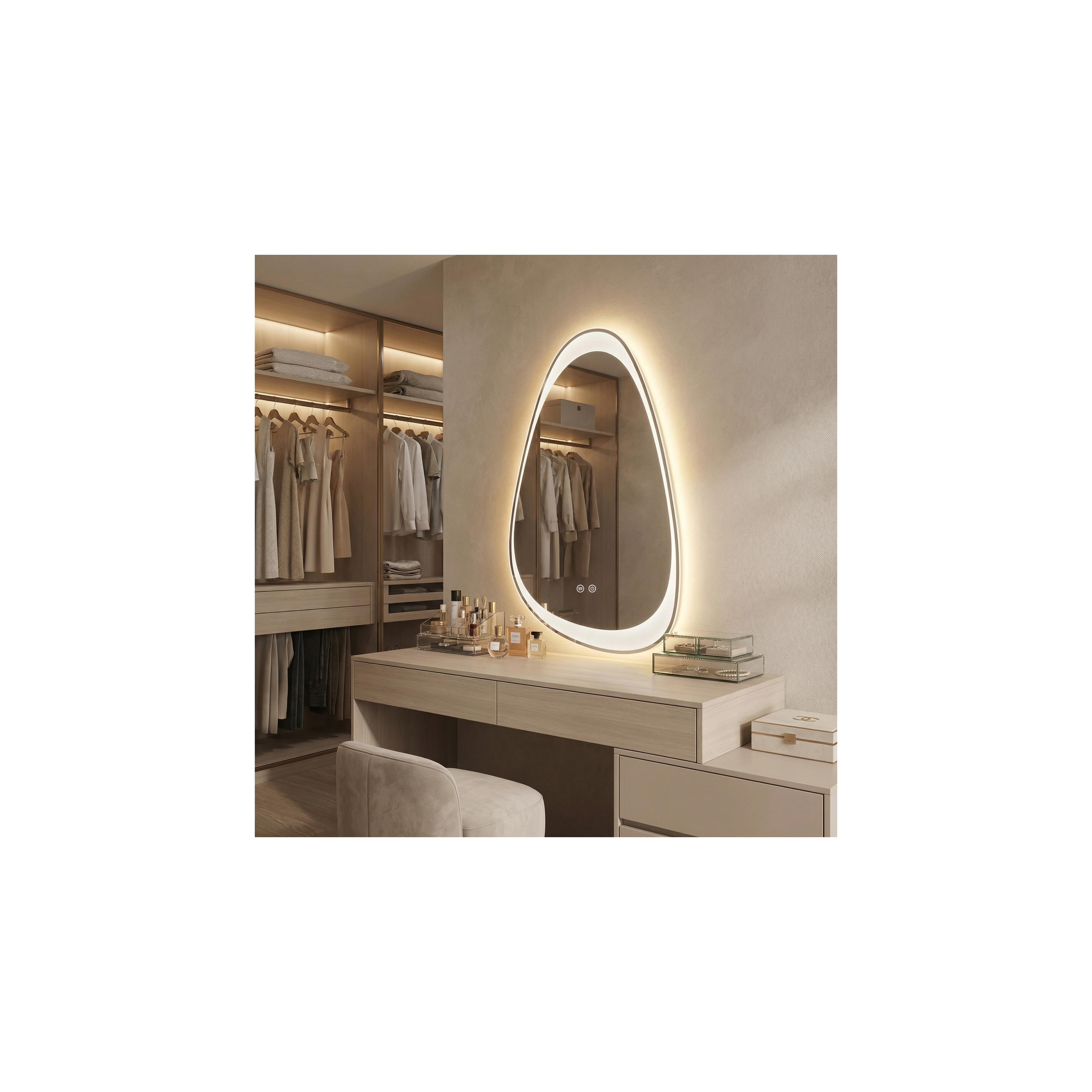 Mirror LED ART 90x50 cm