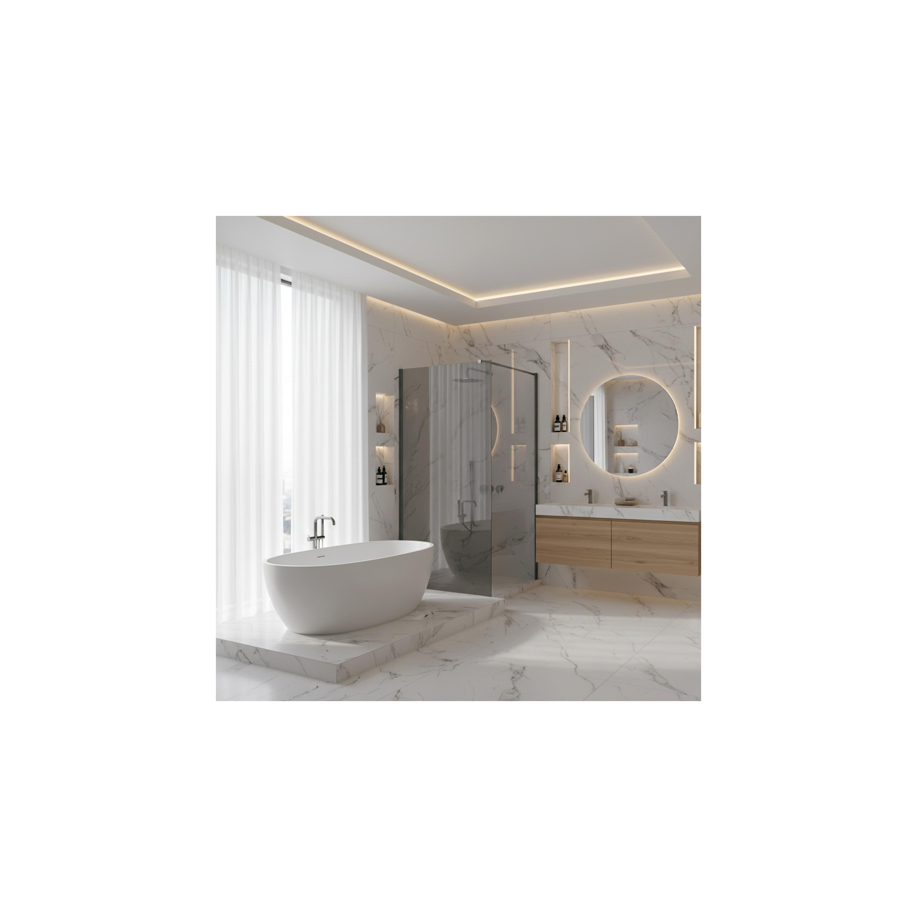 Paroi de douche Rea Flexi Grey / Titan 90